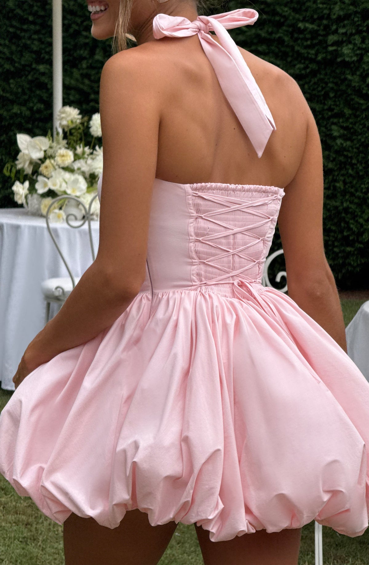 Marisia Mini Dress in Blush