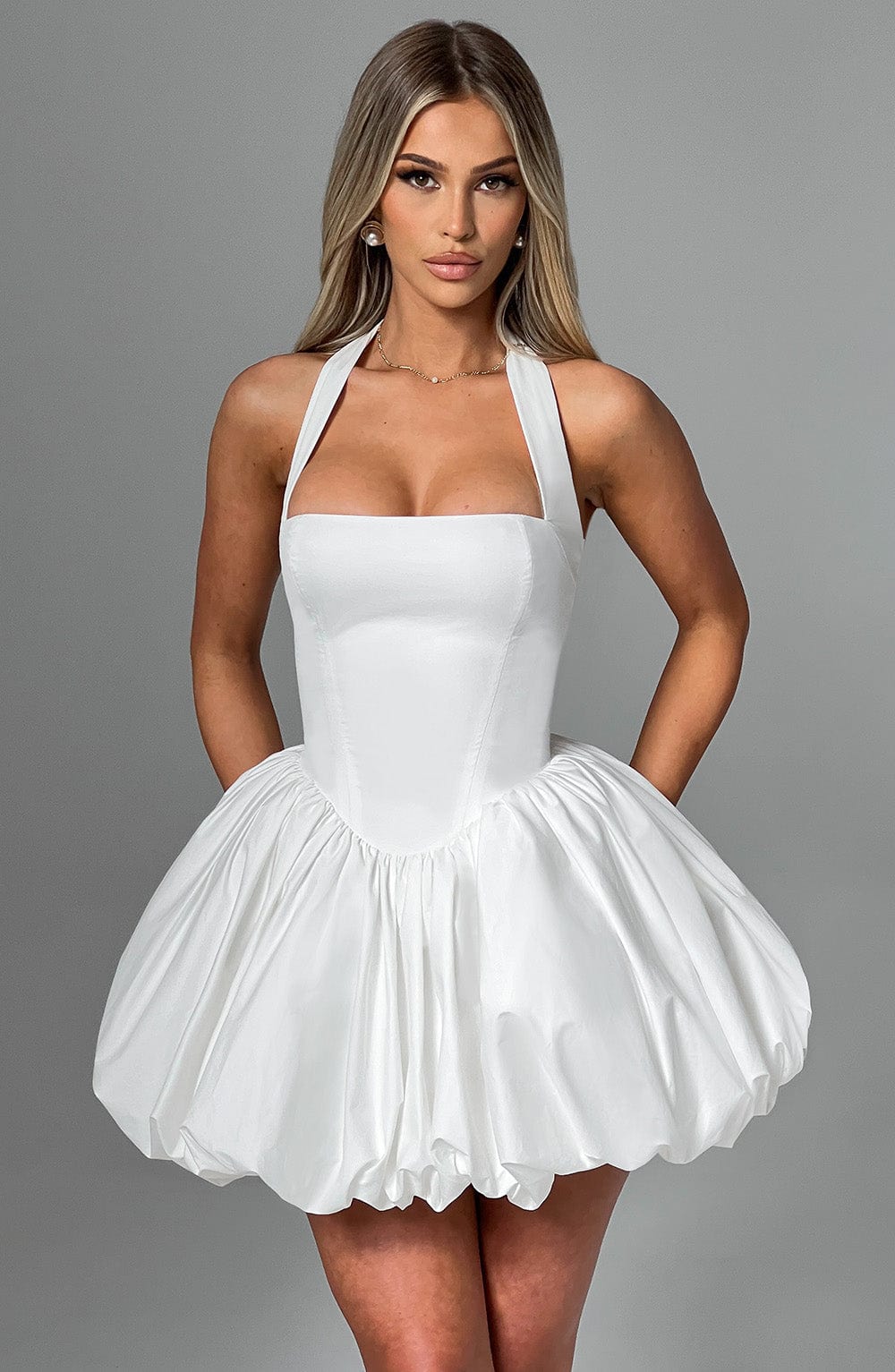 Marisia Mini Dress in Ivory
