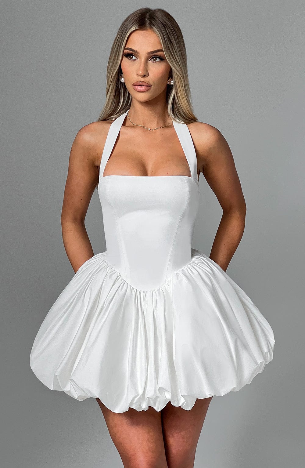 Marisia Mini Dress in Ivory