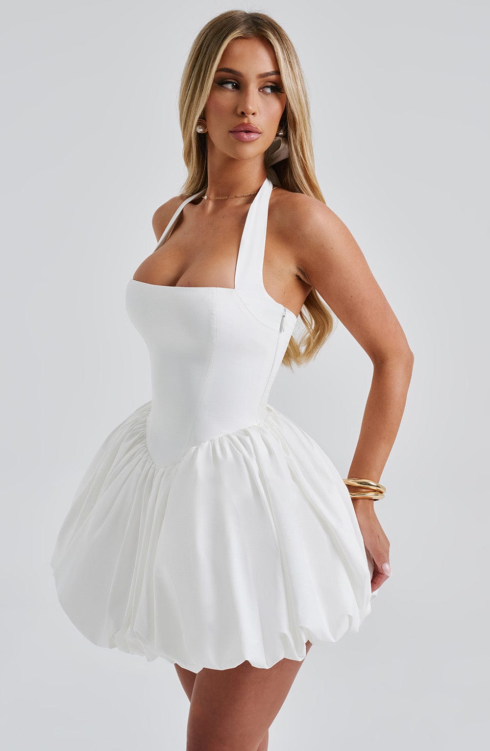 Marisia Mini Dress in Ivory