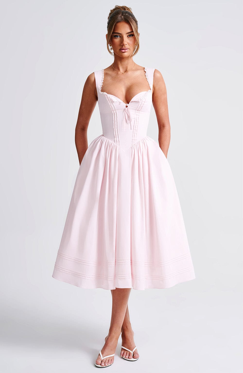 Marlene Midi Dress in Blush