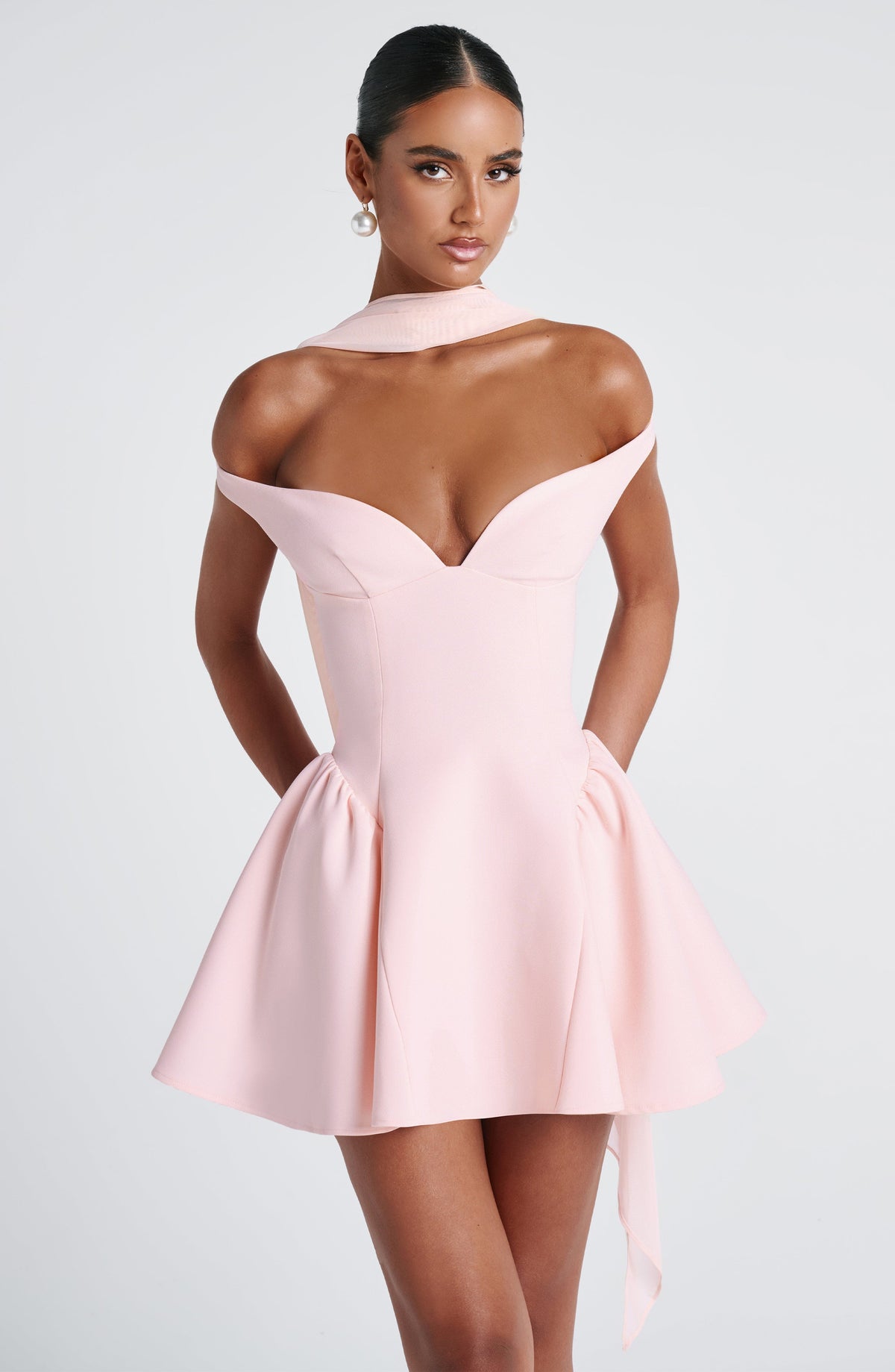 Marlie Mini Dress in Blush