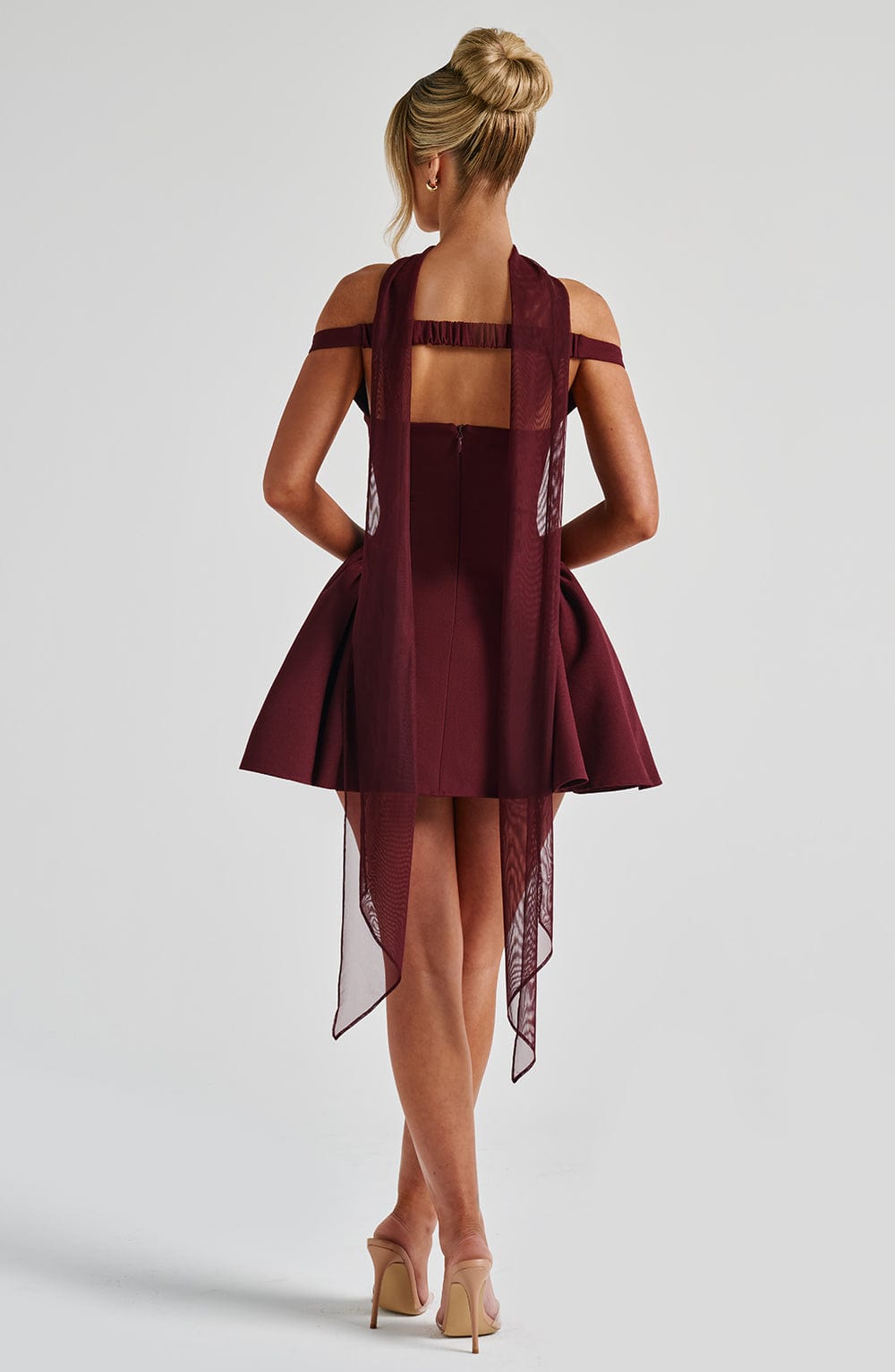 Marlie Mini Dress in Cherry Lacquer