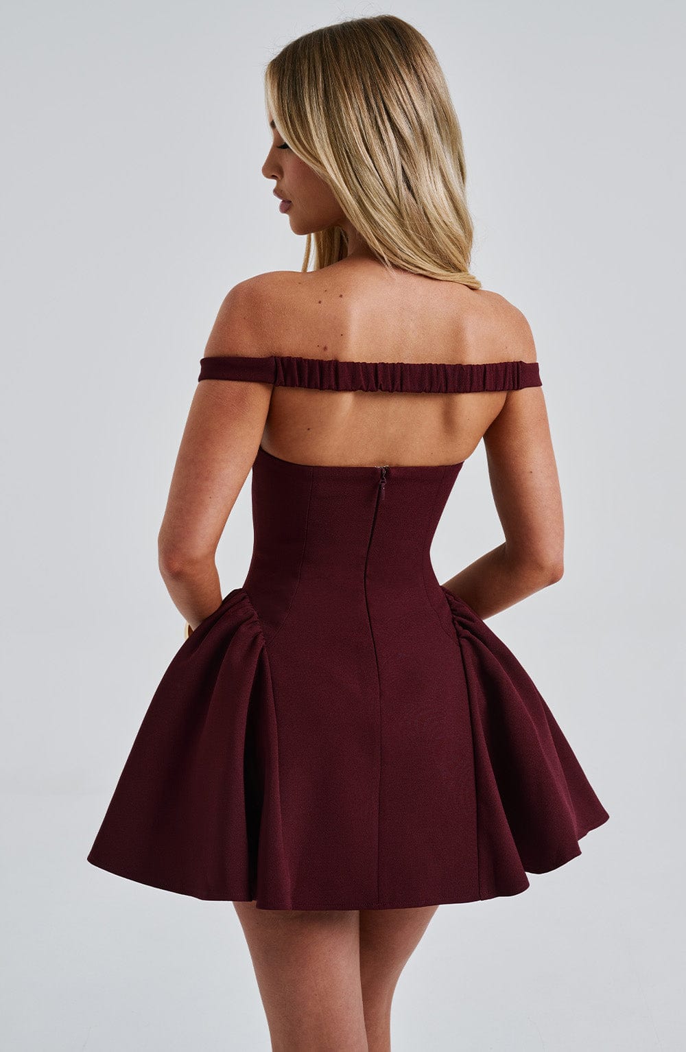 Marlie Mini Dress in Cherry Lacquer