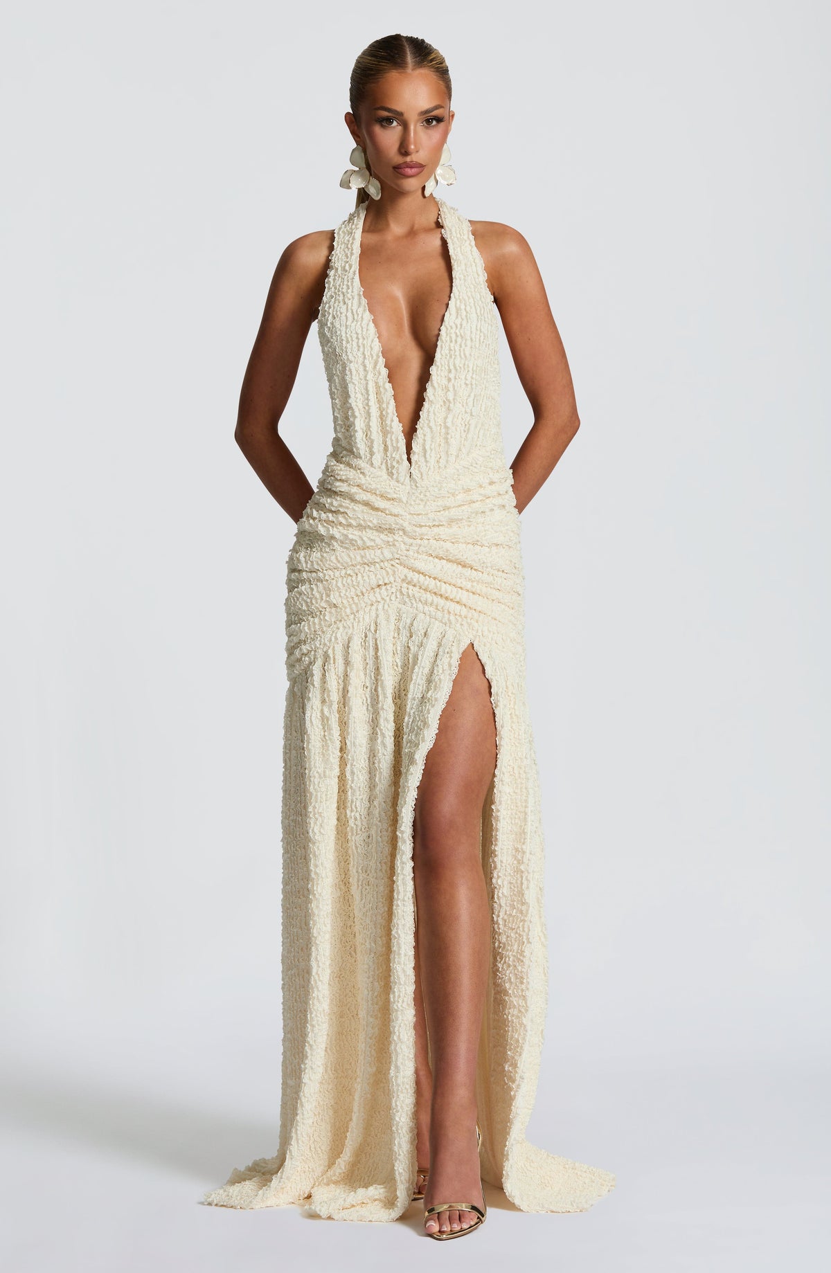 Minerve Maxi Dress in Ivory