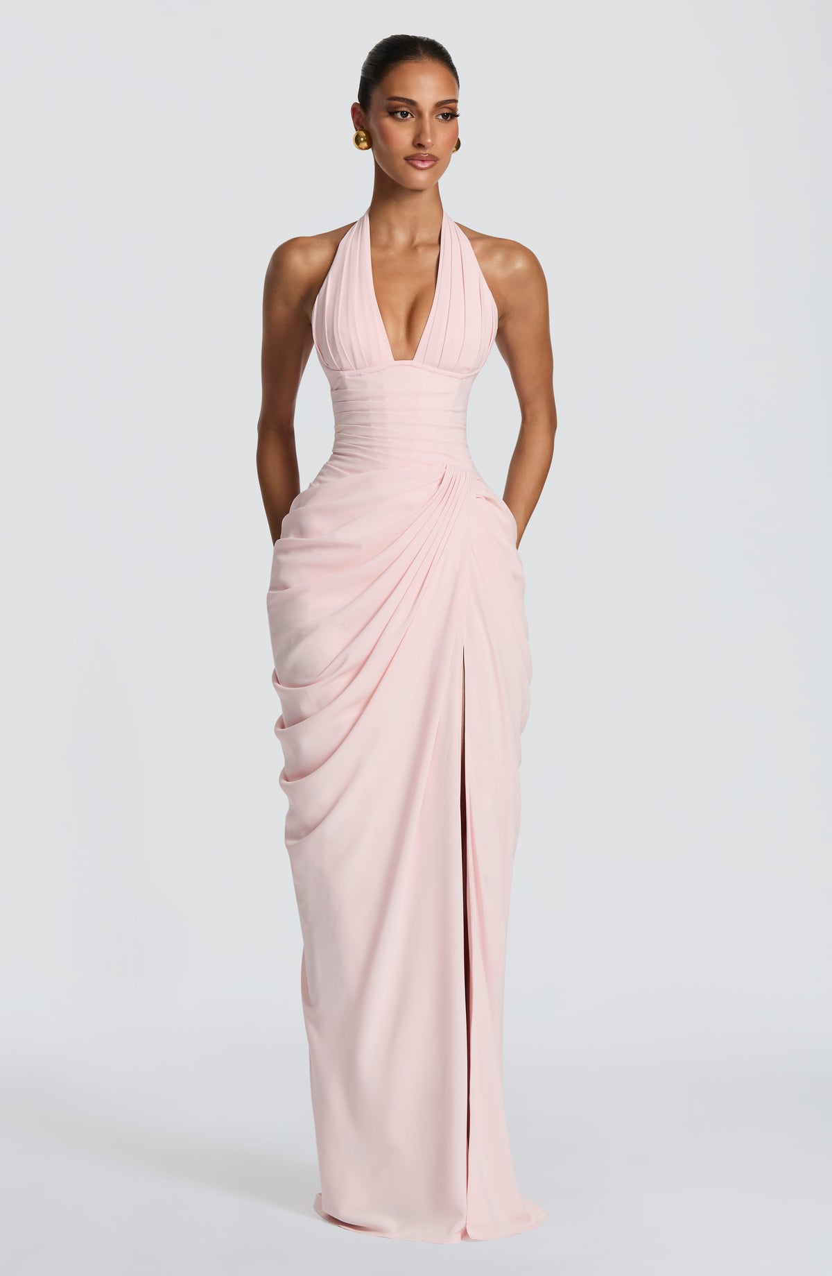 Minetta Maxi Dress in Blush