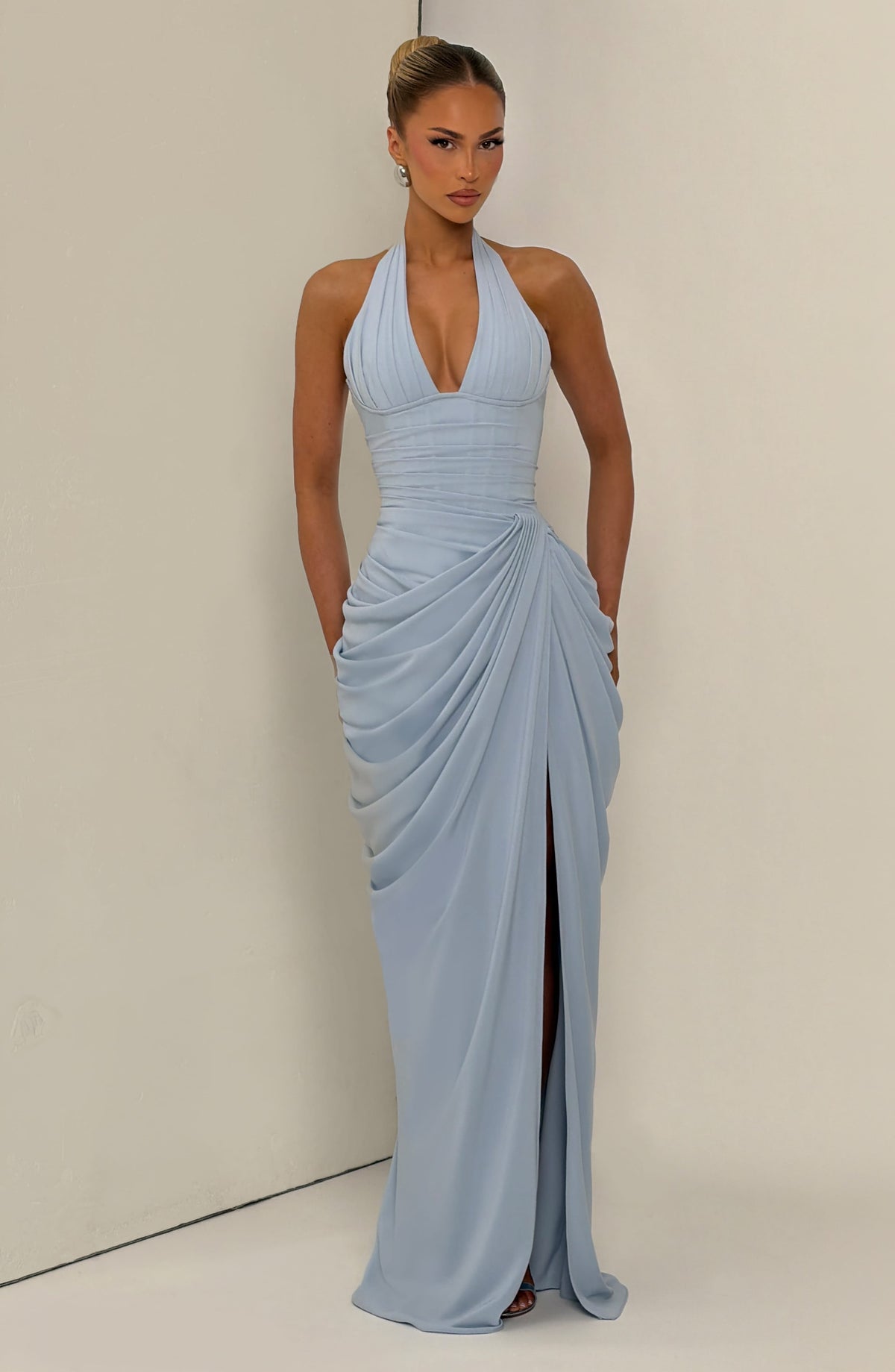 Minetta Maxi Dress in Glacier Blue