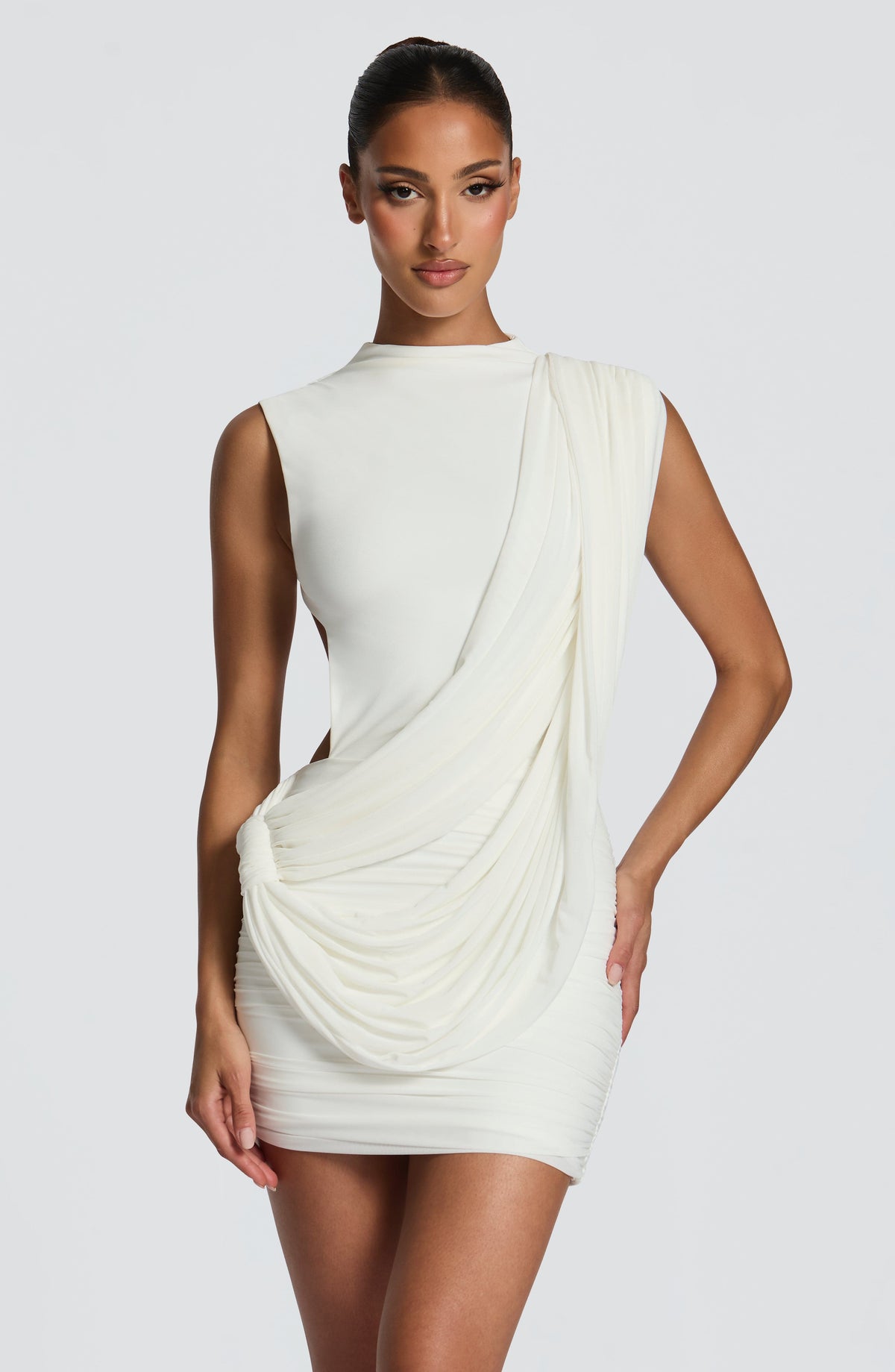 Mireia Mini Dress in Ivory