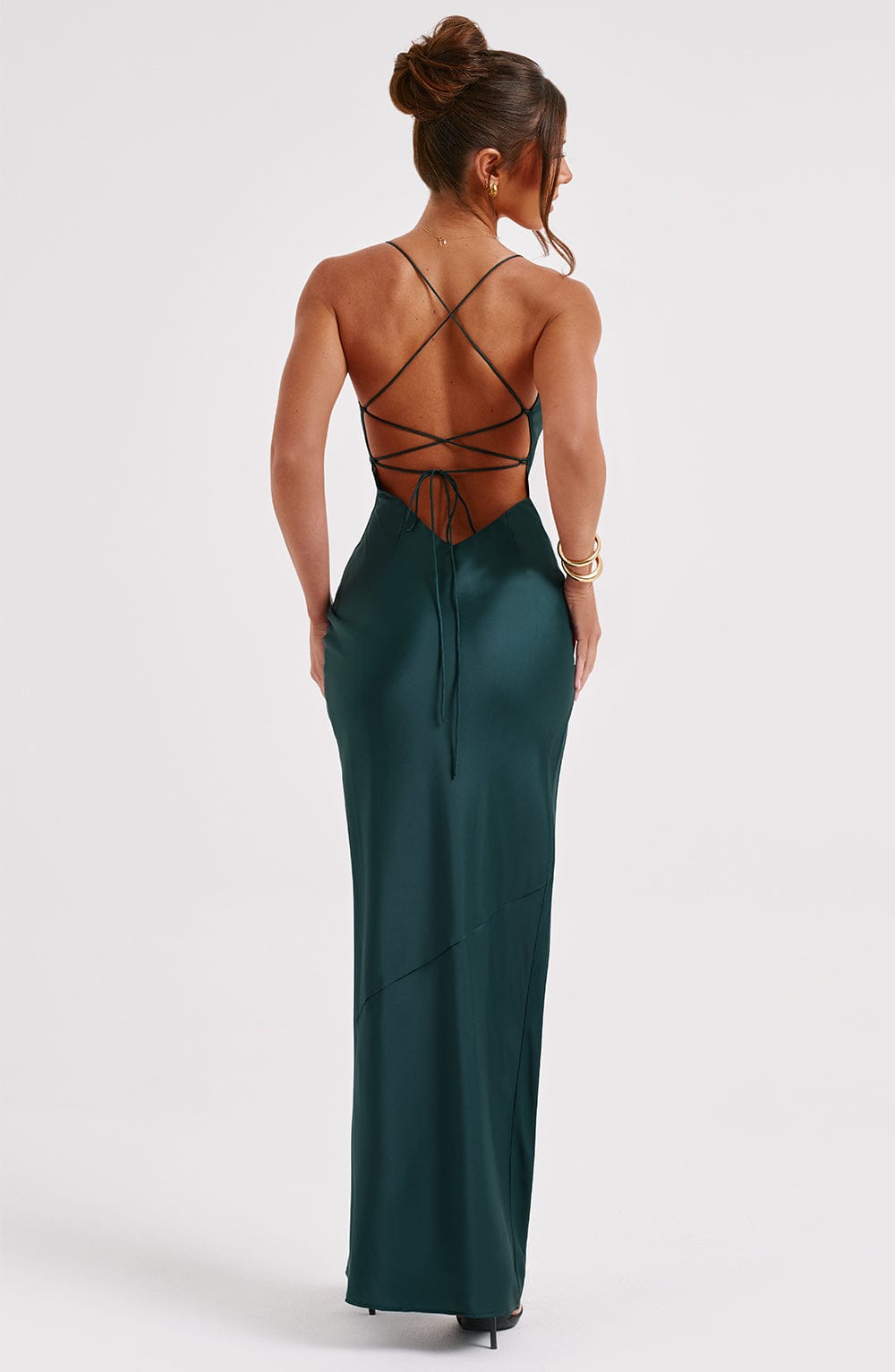 Mishka Maxi Dress in Emerald