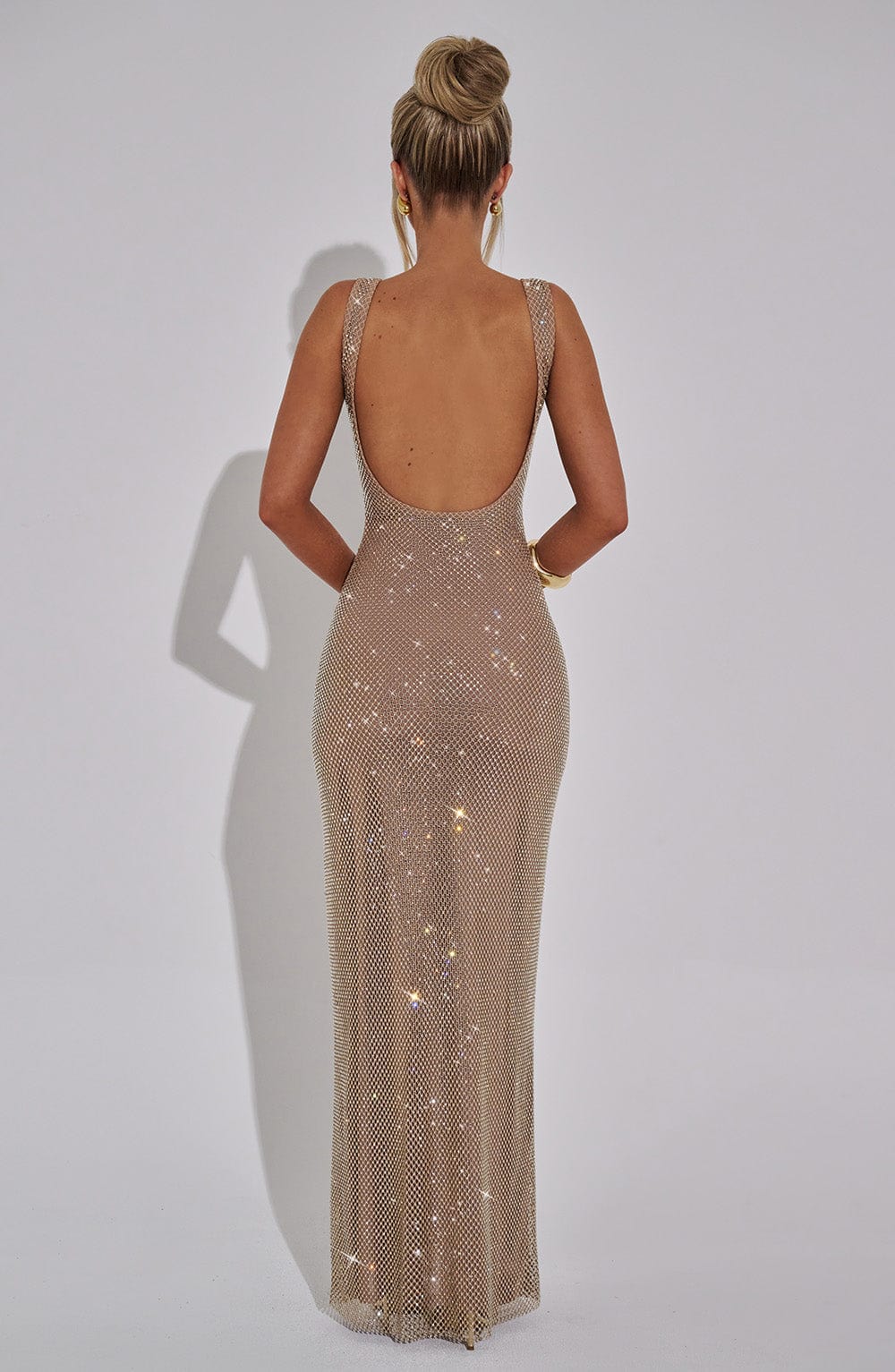 Petrine Maxi Dress in Gold