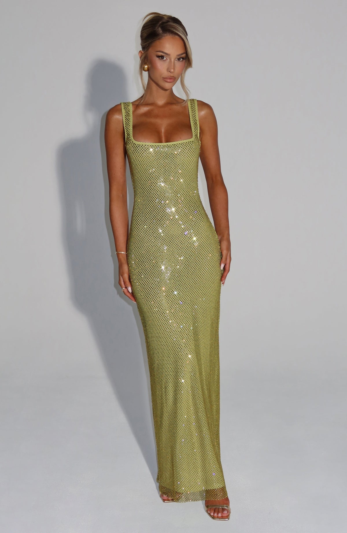 Petrine Maxi Dress in Olive