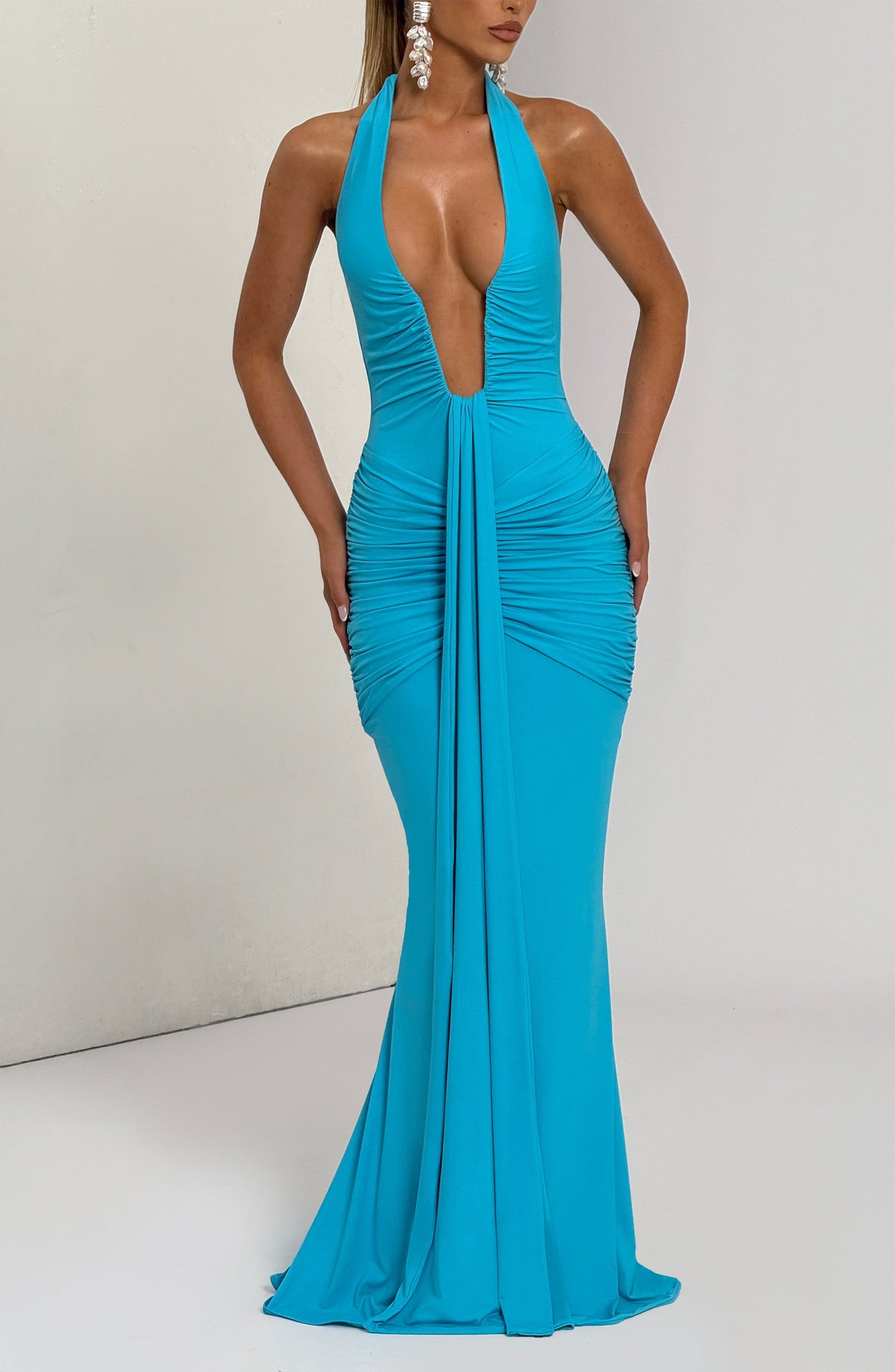 Rosetti Maxi Dress in Aqua