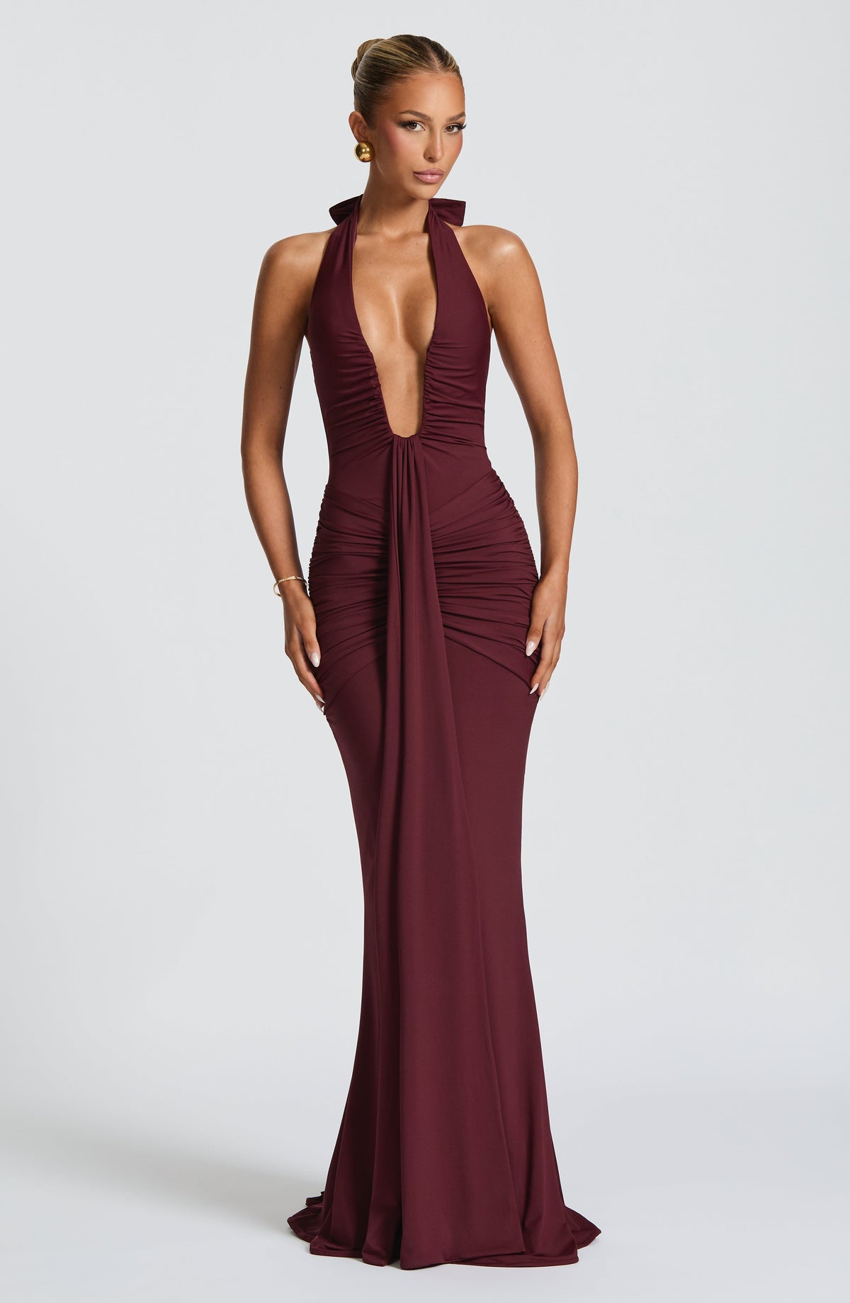Rosetti Maxi Dress in Cherry Lacquer