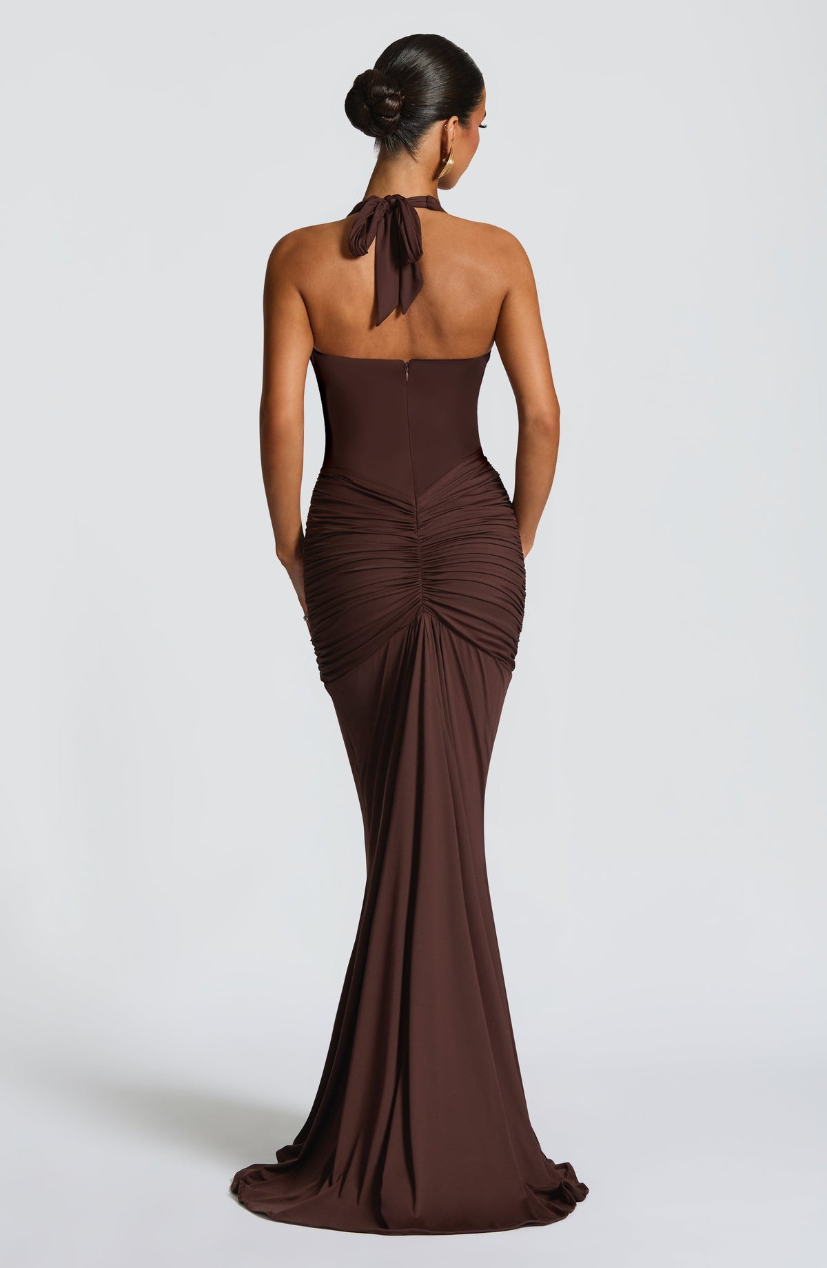 Rosetti Maxi Dress in Plum Brown