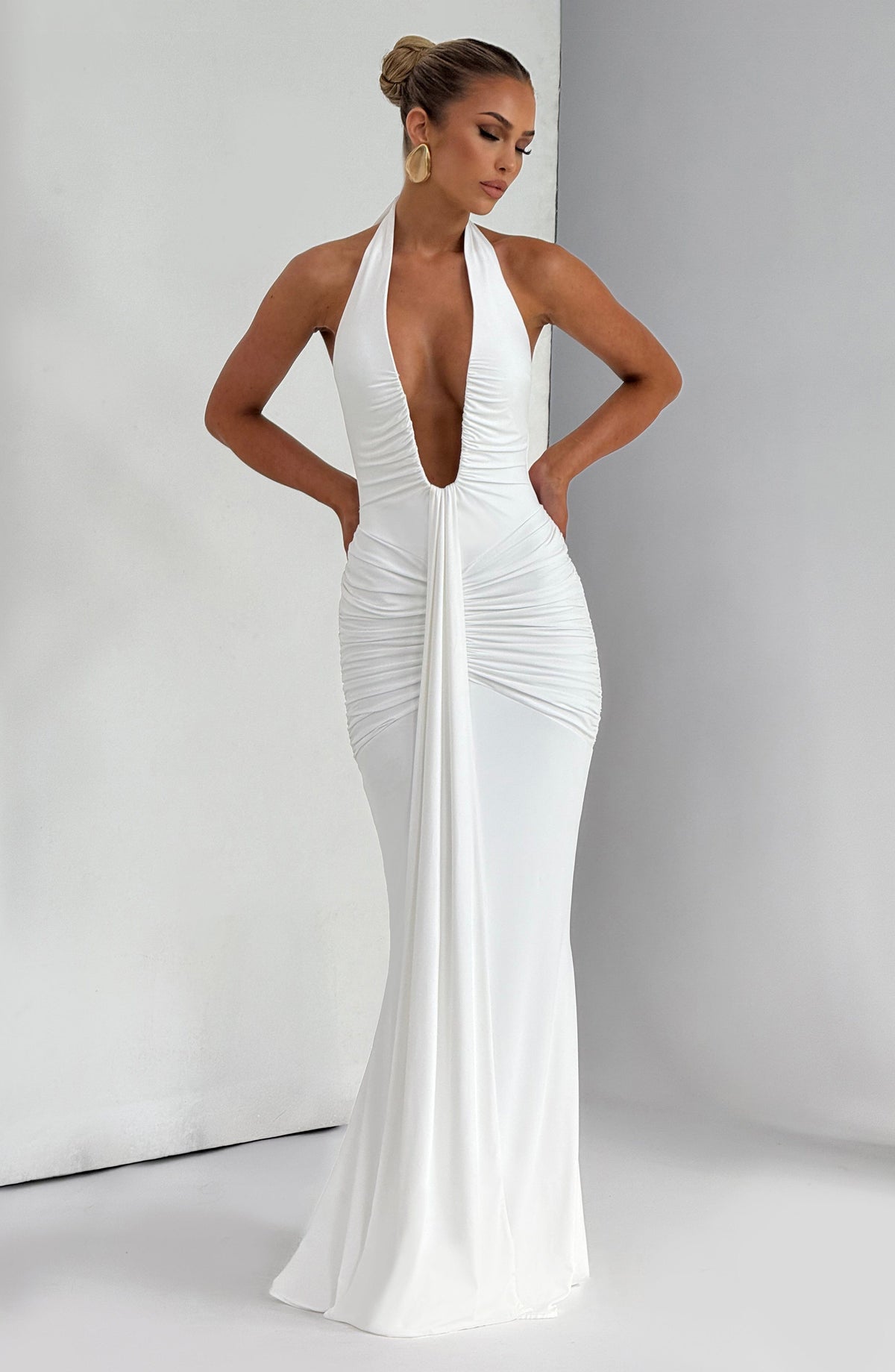 Rosetti Maxi Dress in White