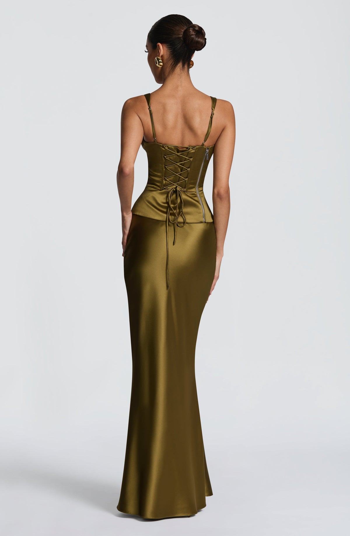 Rowyn Corset in Deep Olive