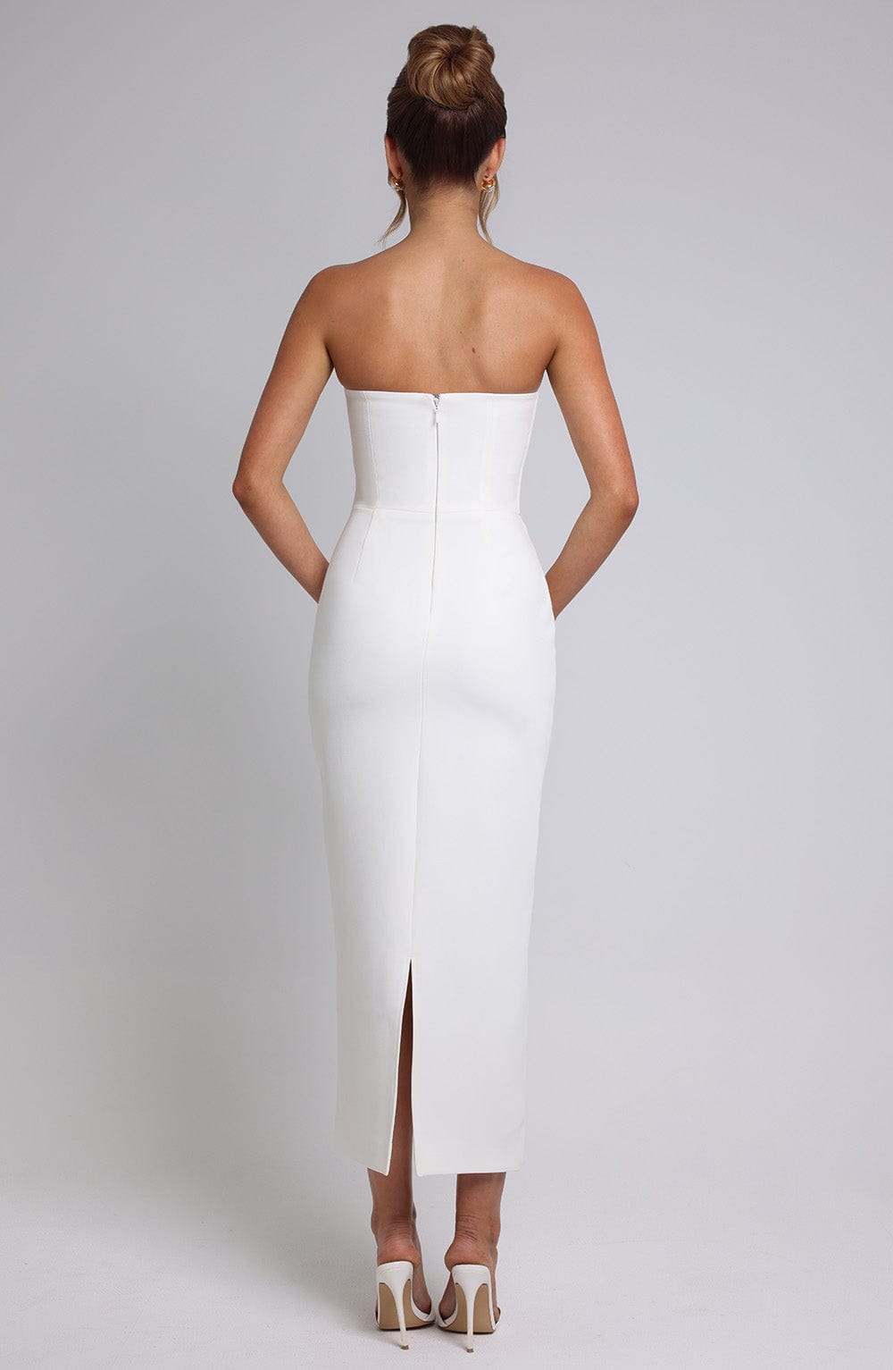 Roxelle Midaxi Dress in Ivory