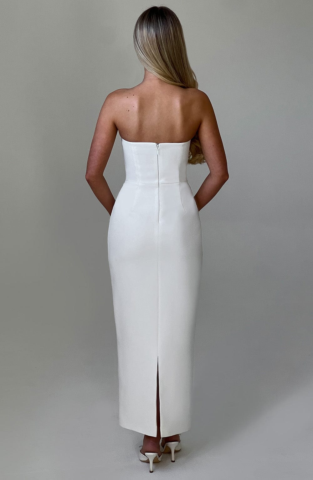 Roxelle Midaxi Dress in Ivory