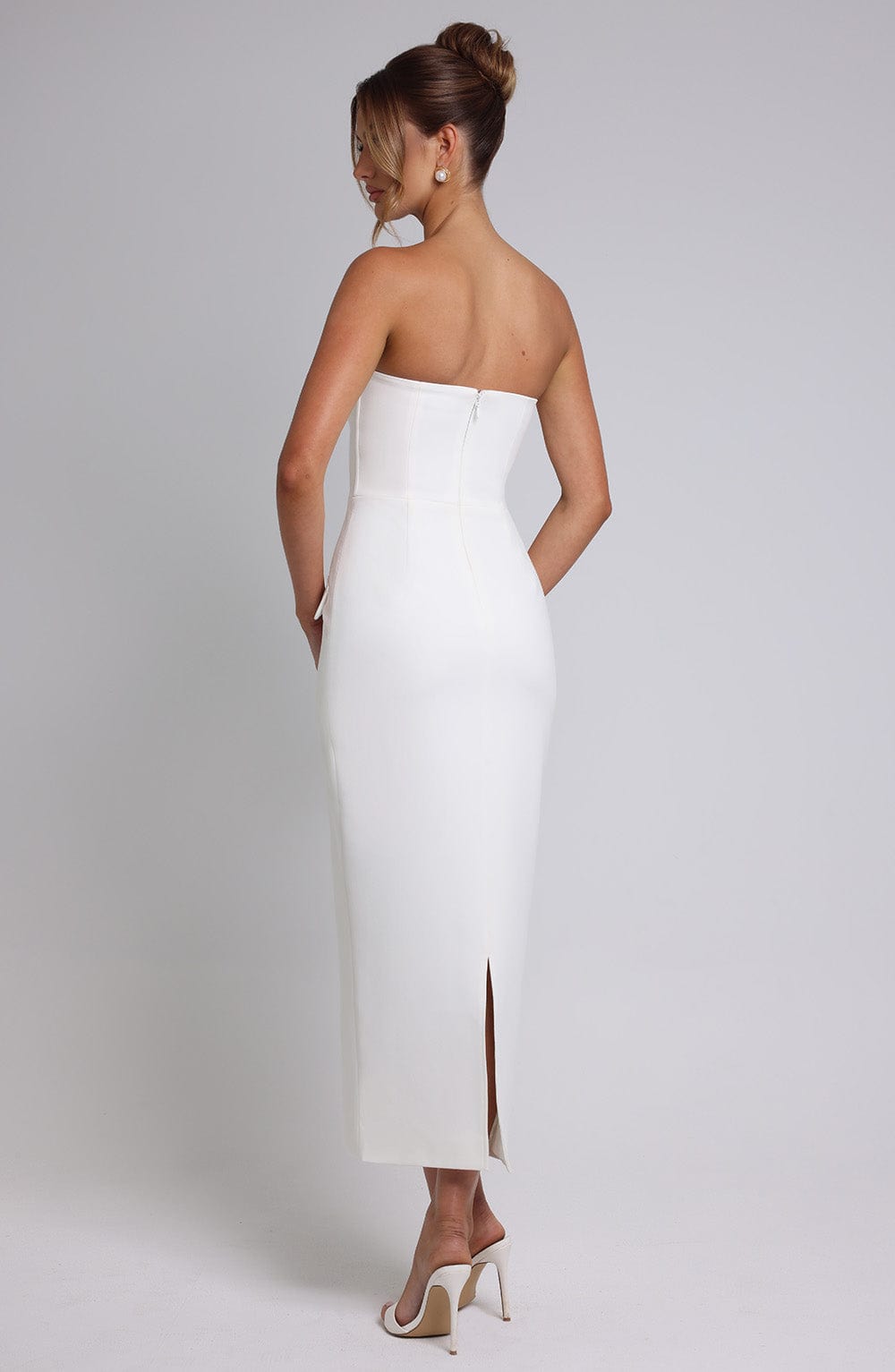 Roxelle Midaxi Dress in Ivory