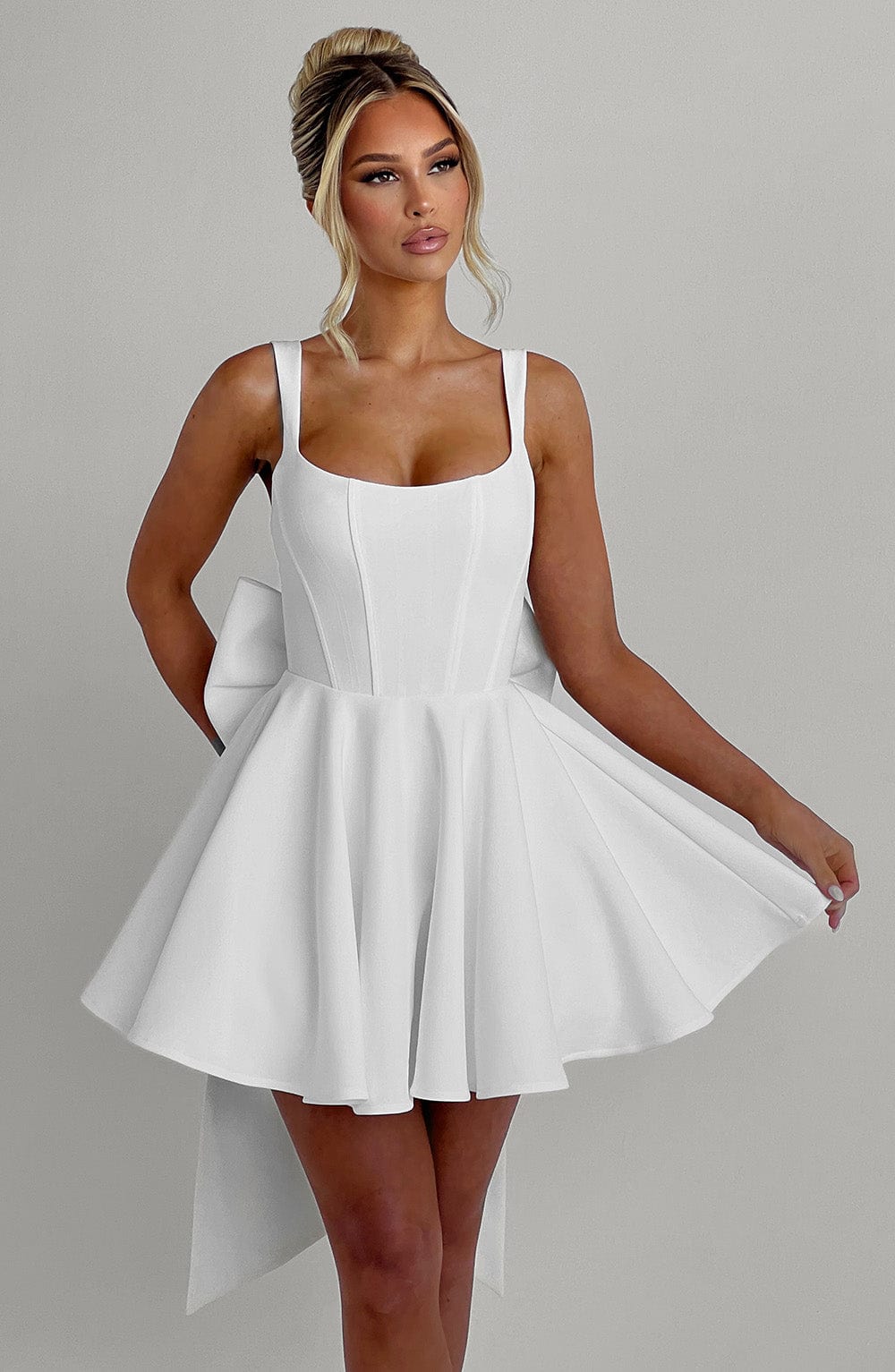 Ruella Mini Dress in Ivory