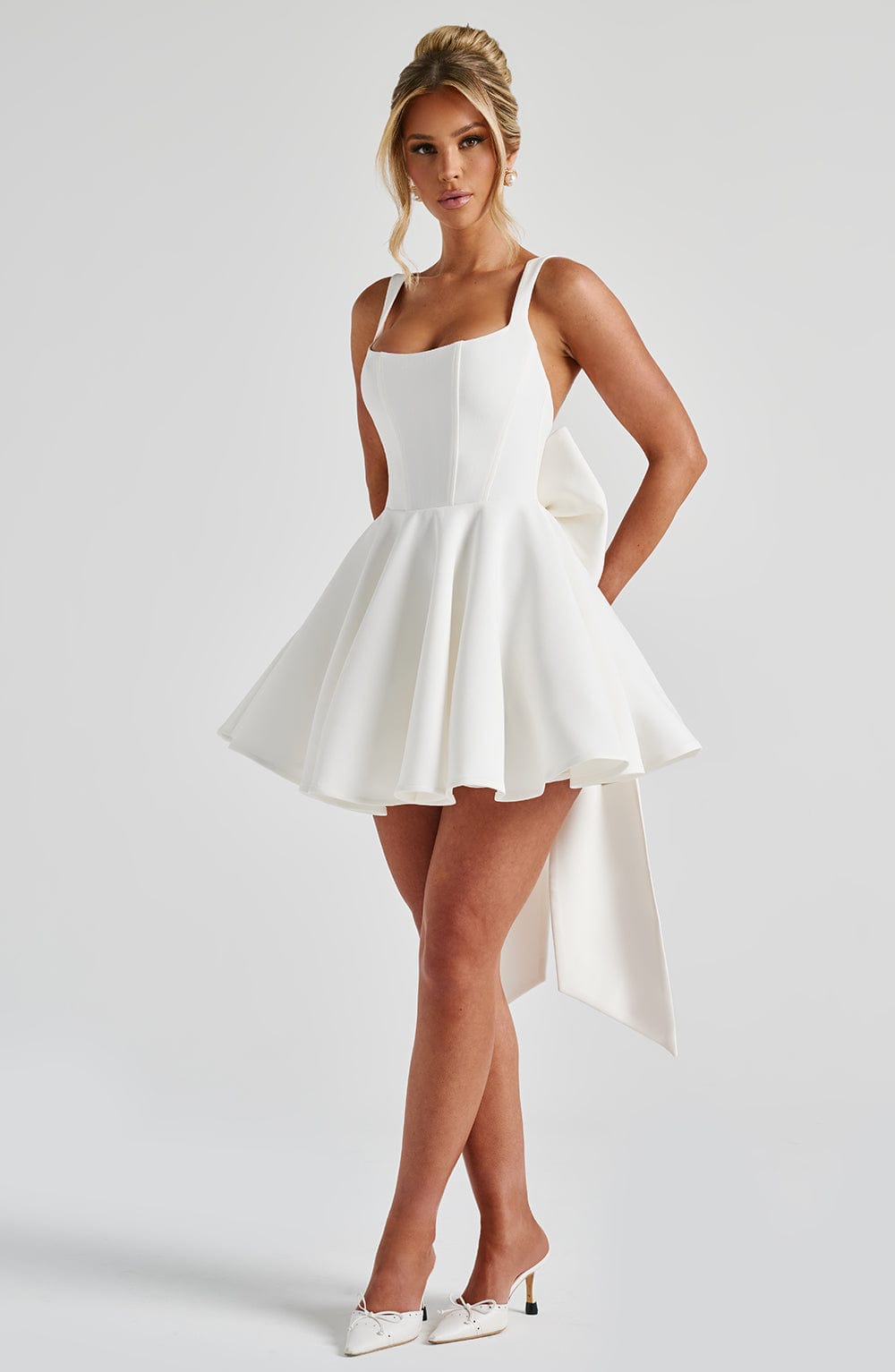 Ruella Mini Dress in Ivory