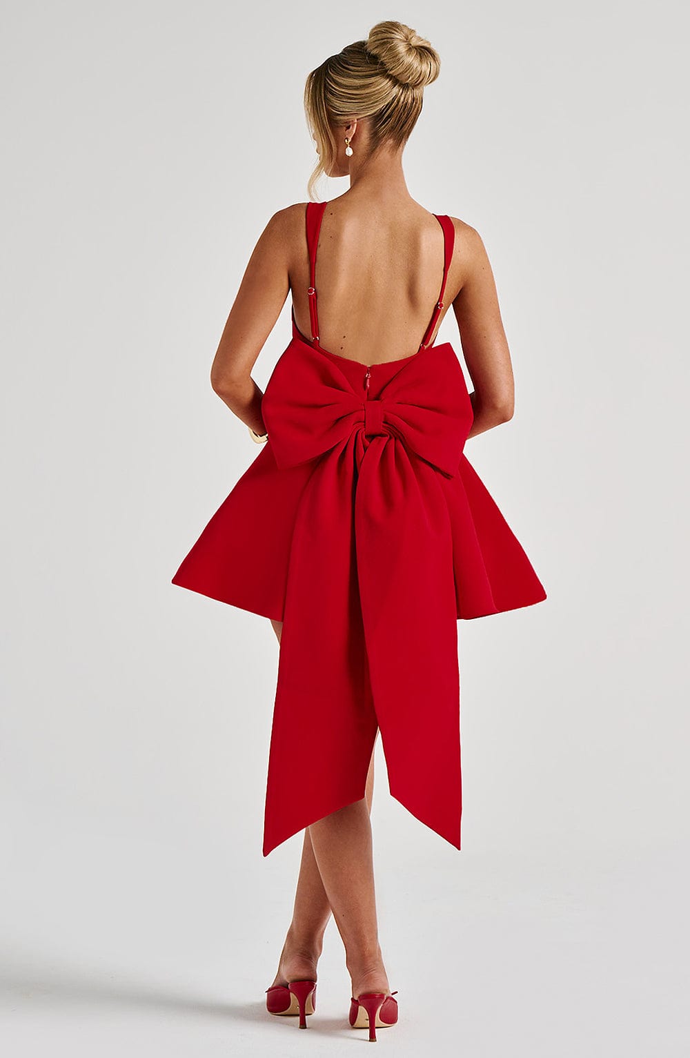 Ruella Mini Dress in Red