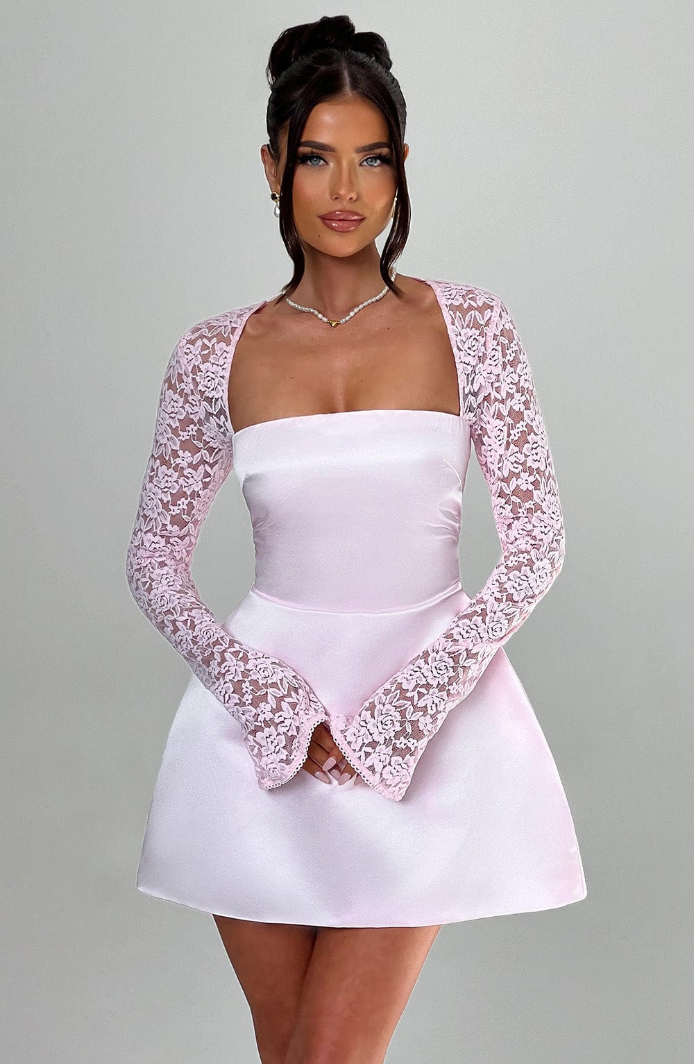 Sadira Mini Dress in Blush