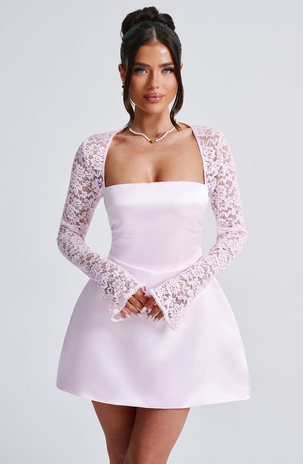 Sadira Mini Dress in Blush