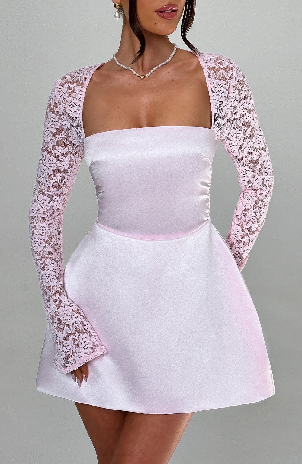 Sadira Mini Dress in Blush