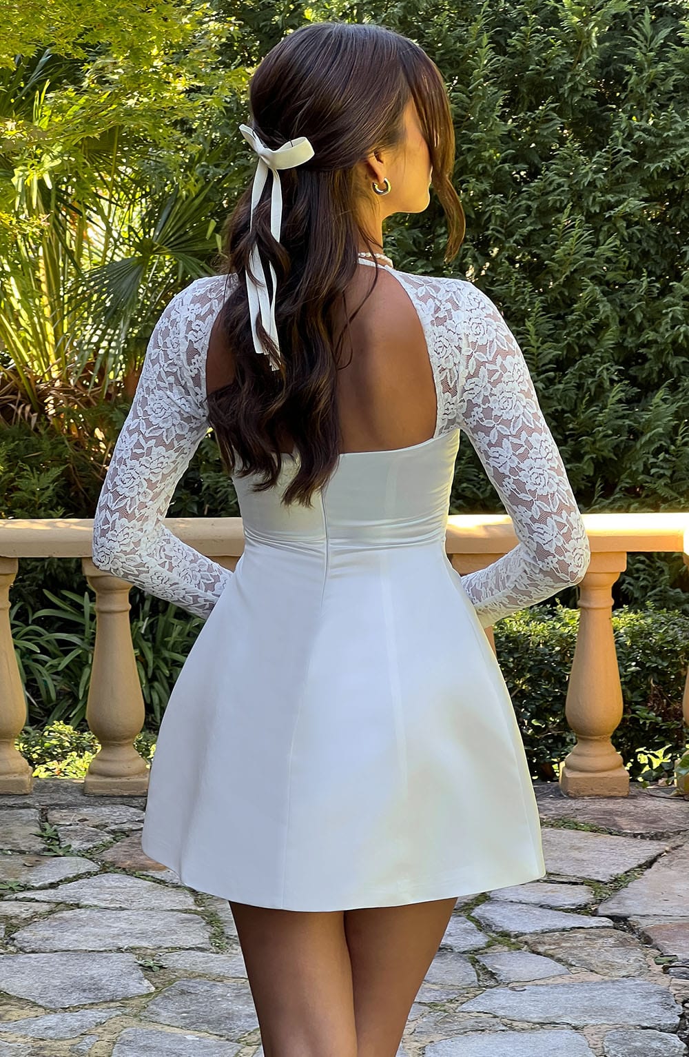 Sadira Mini Dress in Ivory