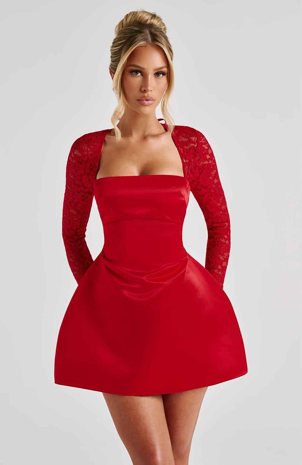 Sadira Mini Dress in Red