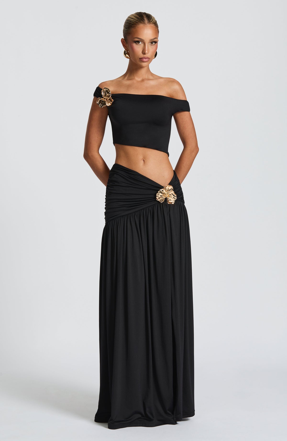 Sairina Maxi Skirt in Black