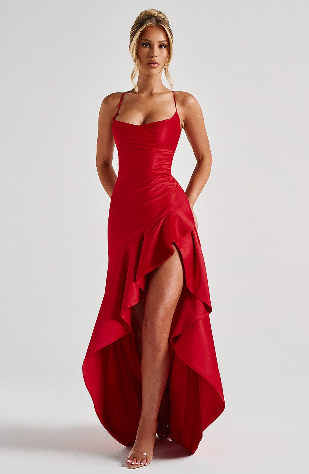 Samara Maxi Dress in Red