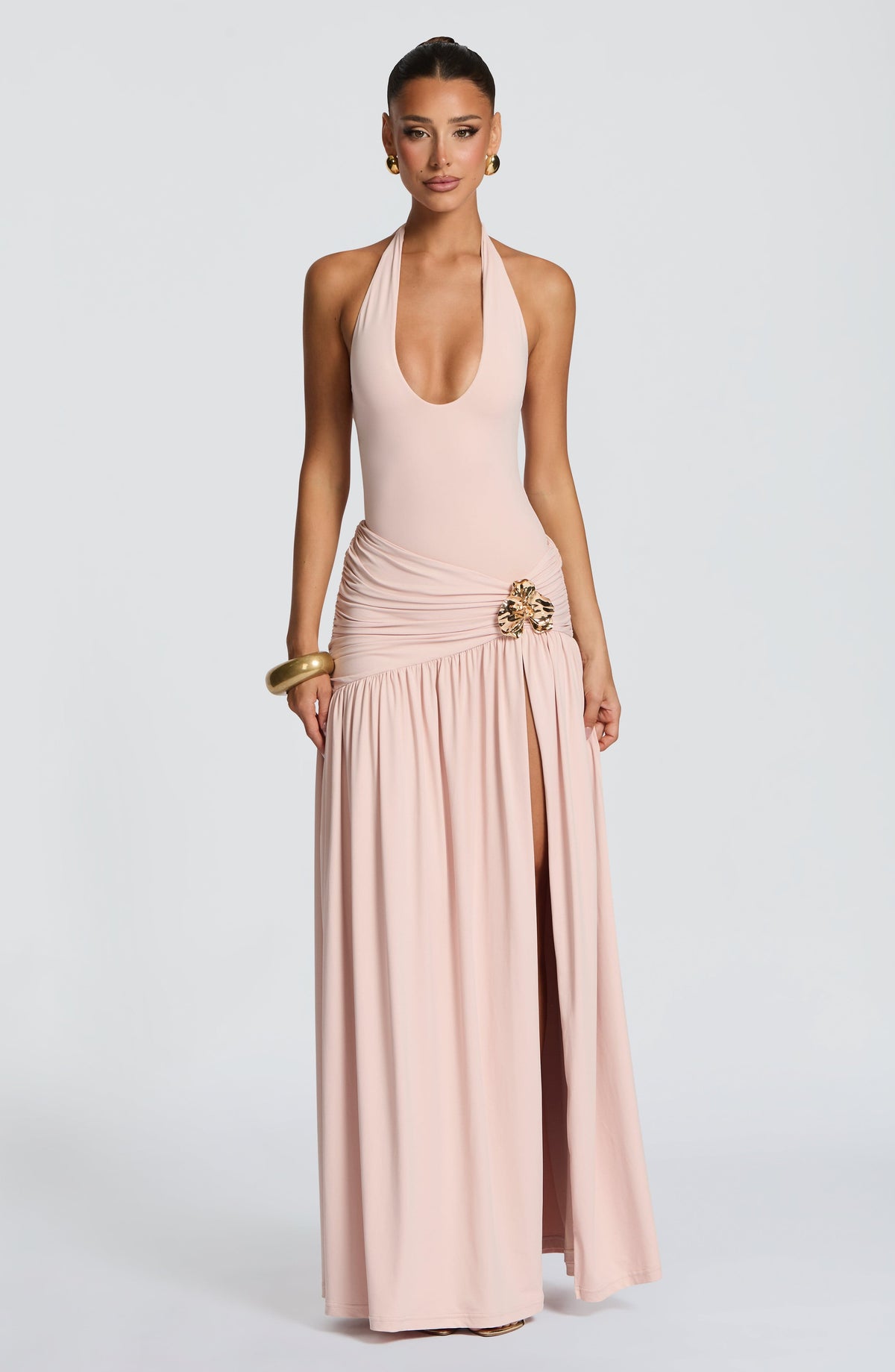 Sarai Maxi Skirt in Soft Blush