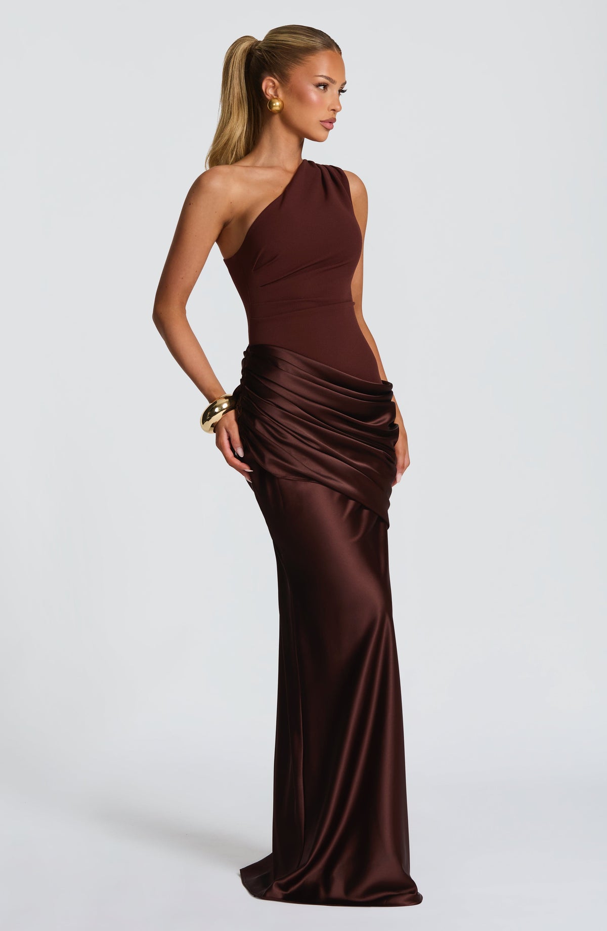 Sedonia Maxi Dress in Plum Brown