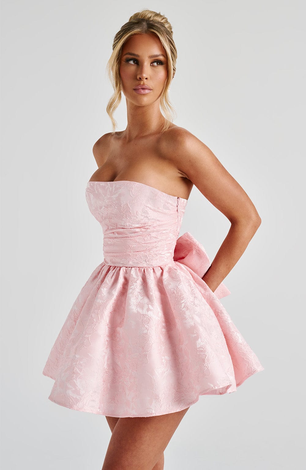 Selene Mini Dress in Blush