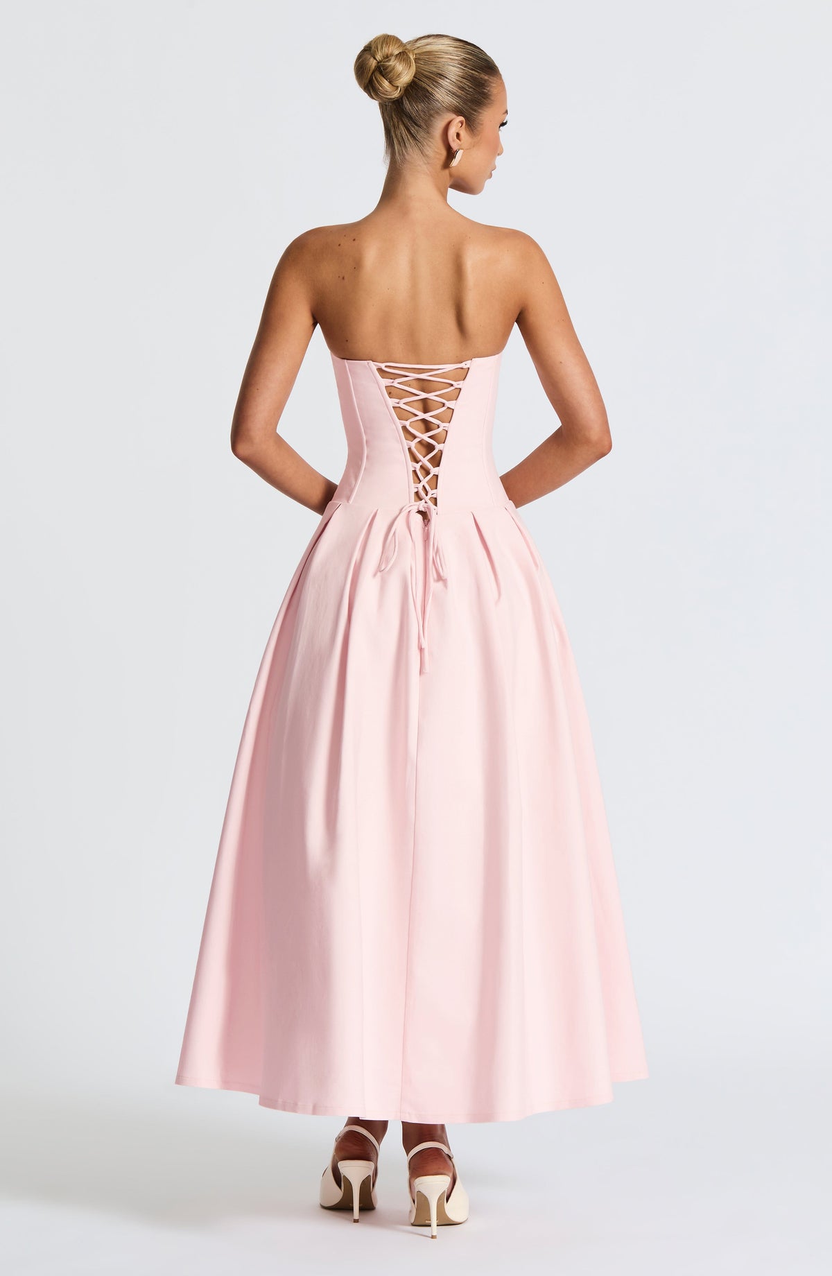 Selma Midi Dress in Blush