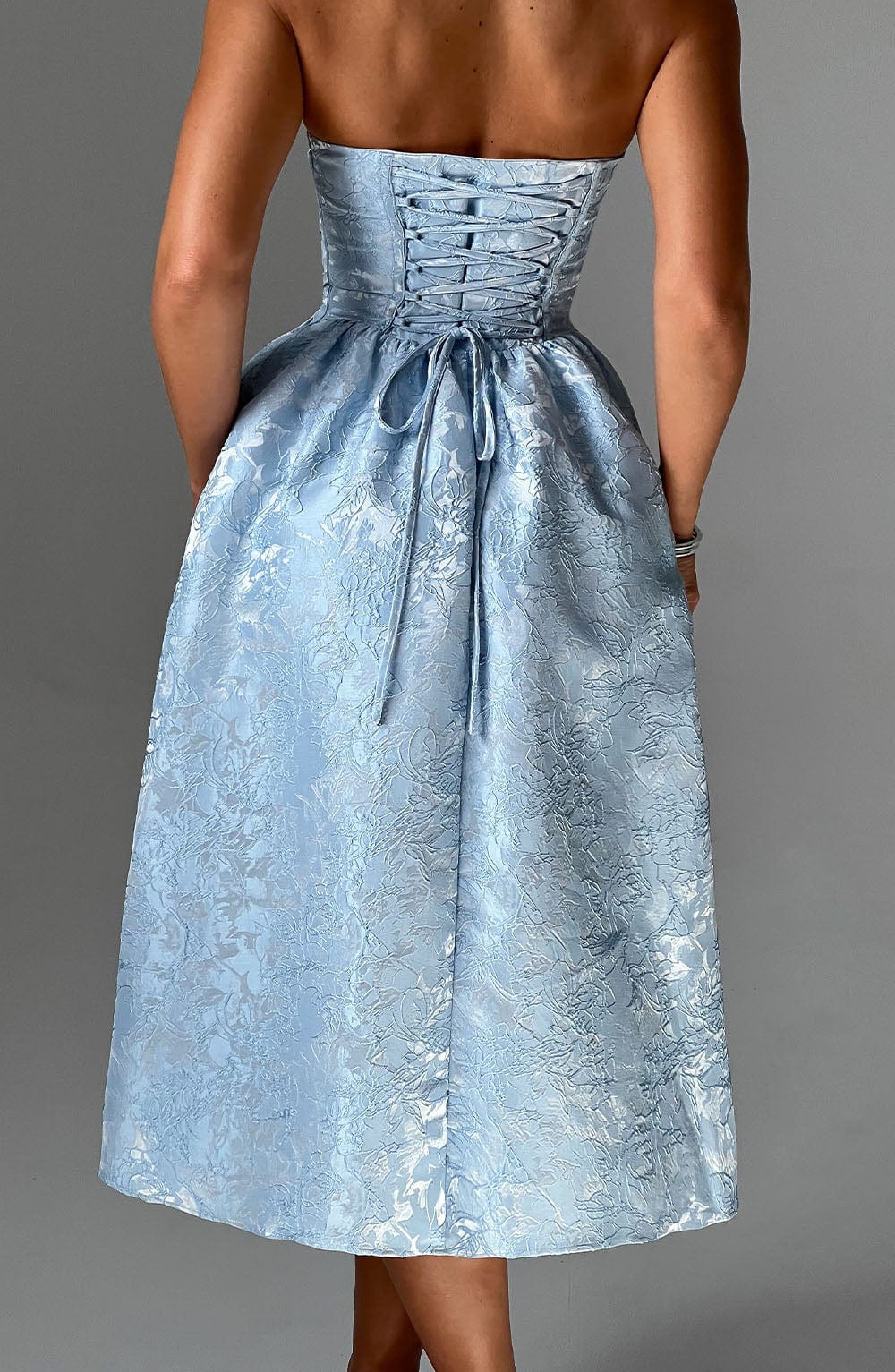 Sorcha Midi Dress in Blue