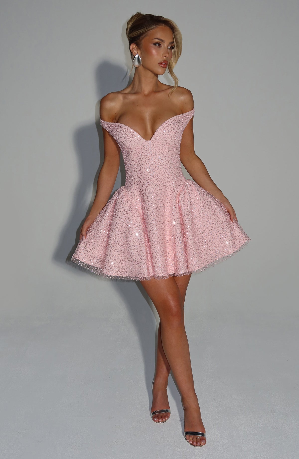 Saphyra Mini Dress in Blush