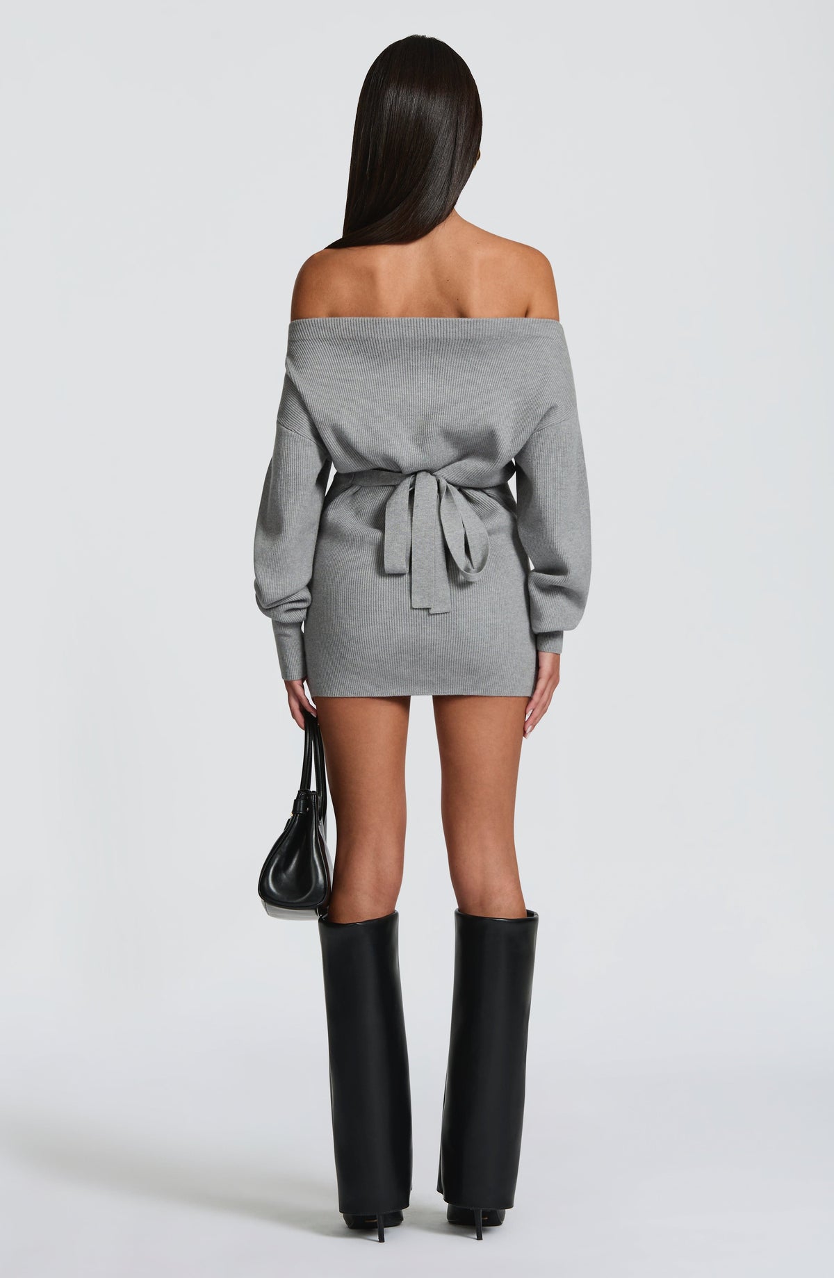 Sawyn Mini Dress in Light Grey