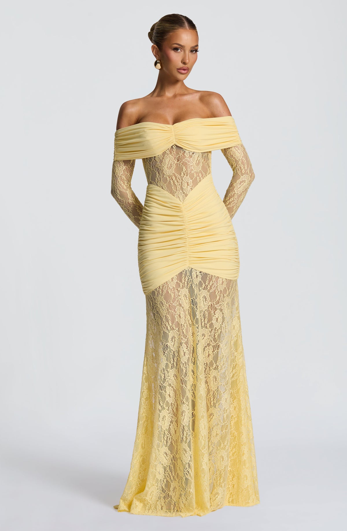 Solene Maxi Dress in Lemon