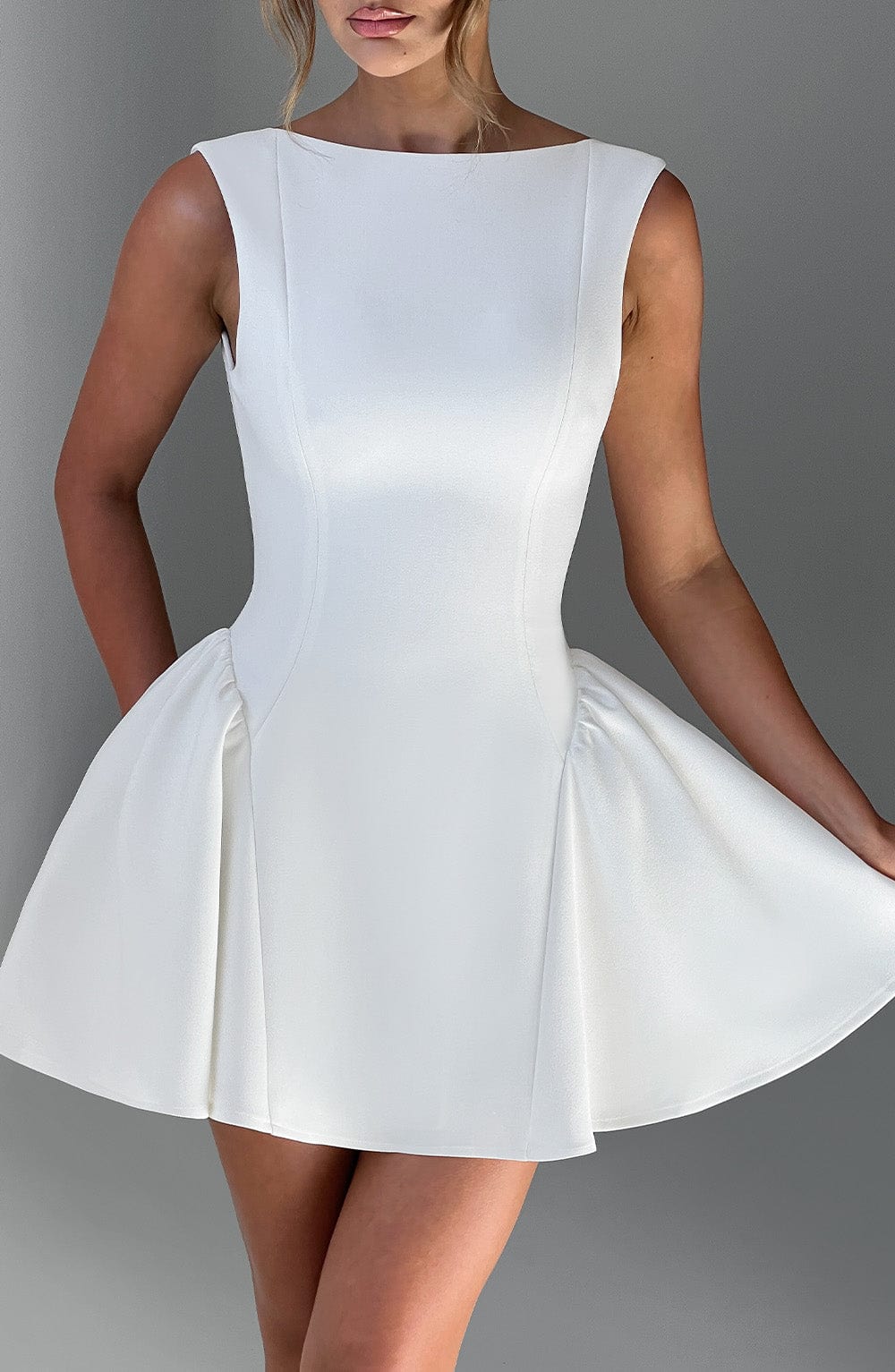 Yalena Mini Dress in Ivory