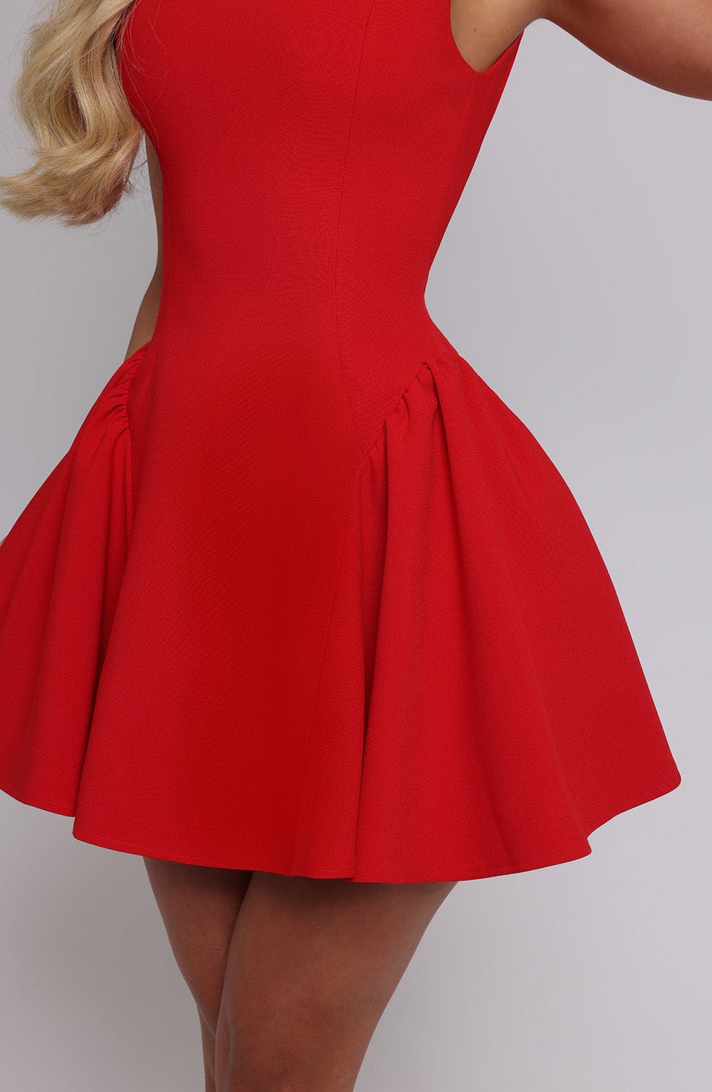 Yalena Mini Dress in Red