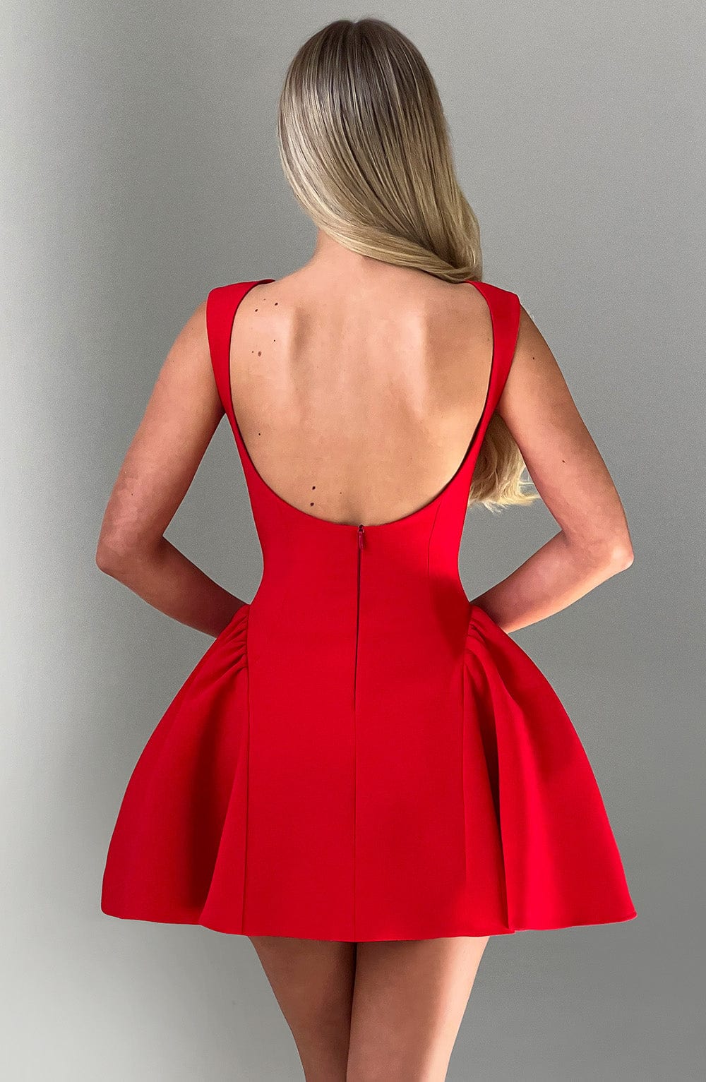 Yalena Mini Dress in Red