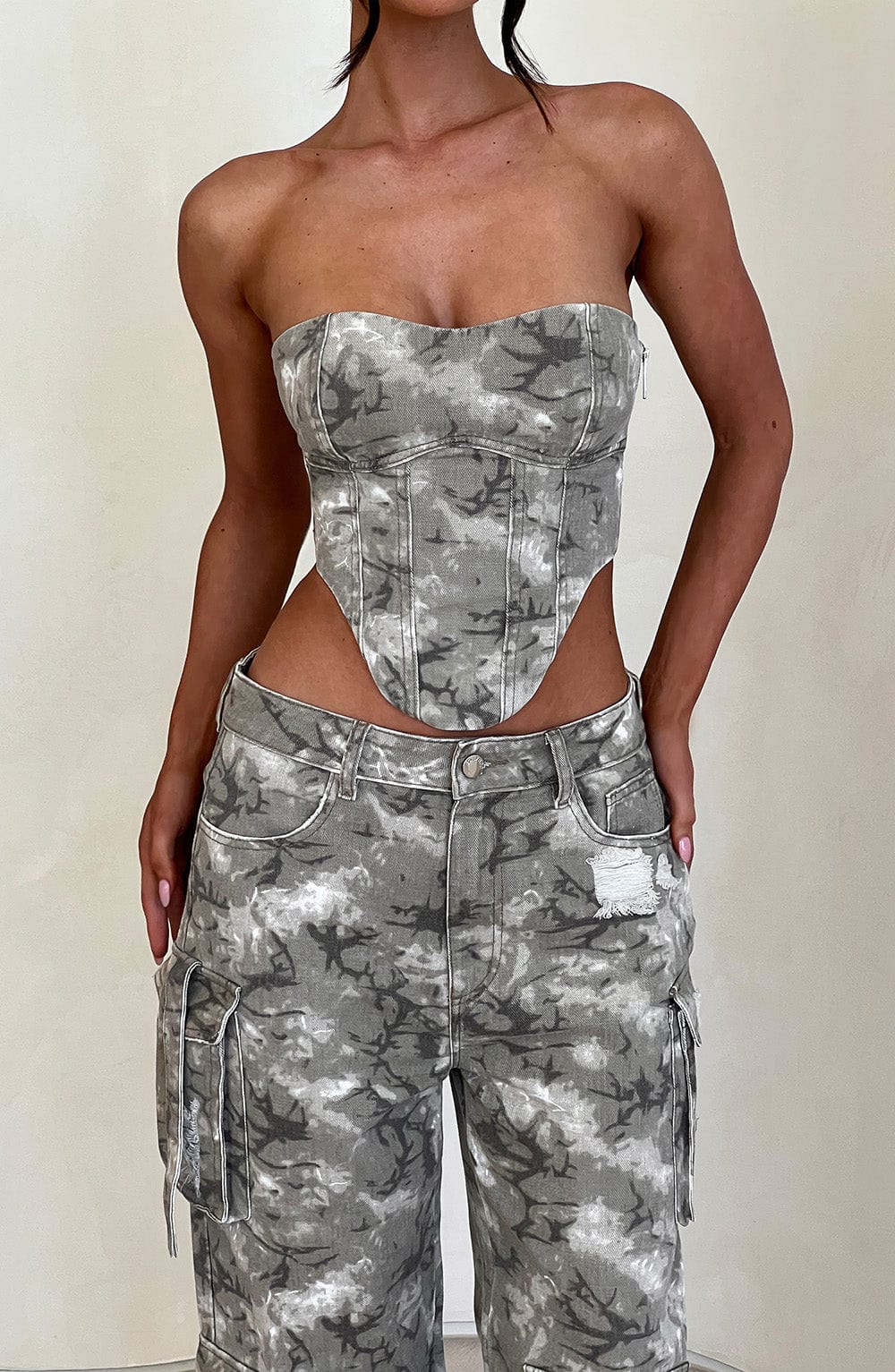 Yasira Corset in Camo Print