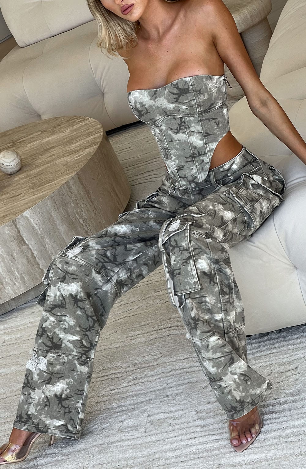 Yasira Corset in Camo Print