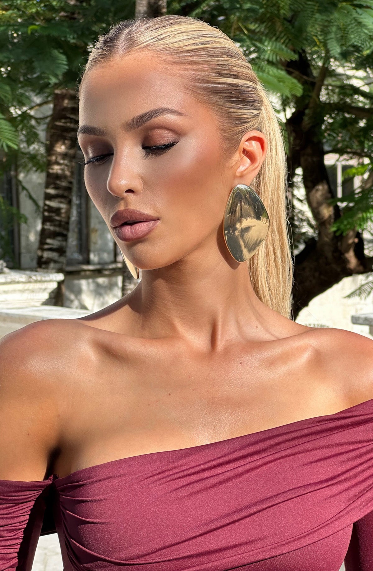 Yukie Earrings in Gold