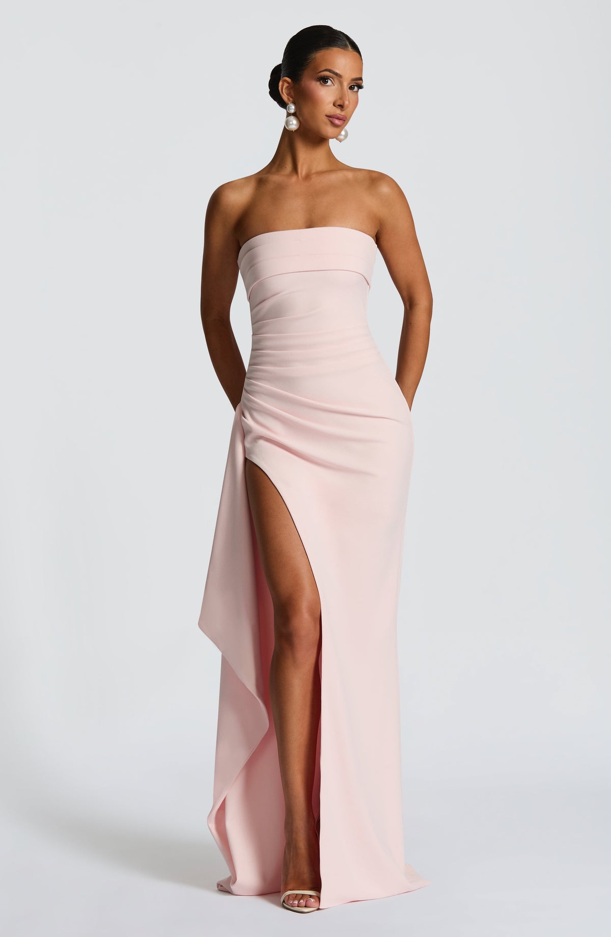 Zafina Maxi Dress in Blush