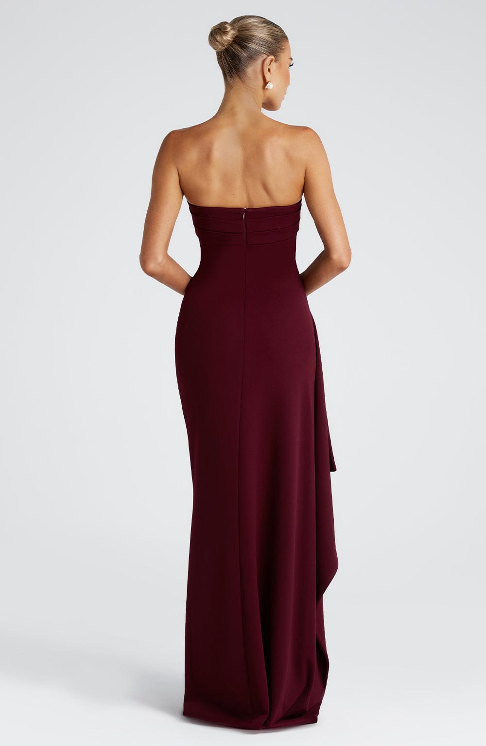 Zafina Maxi Dress in Cherry Lacquer