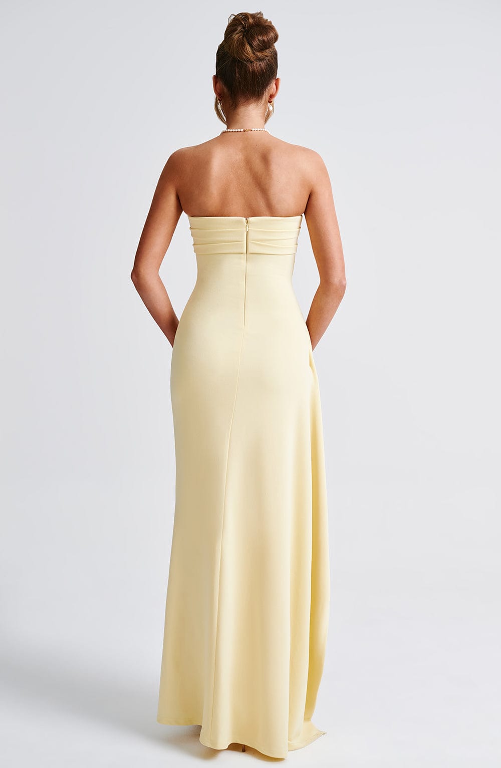 Zafina Maxi Dress in Lemon